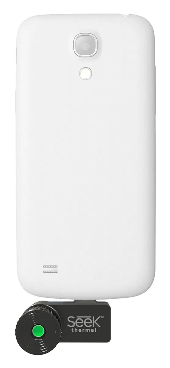 Seek Thermal Compact XR - Preiswerte Wärmebildkamera mit Erweiterter Sichtweite, Micro-USB Anschluss und Wasserdichtem Schutzgehäuse Kompatibel mit Android Smartphones - Schwarz