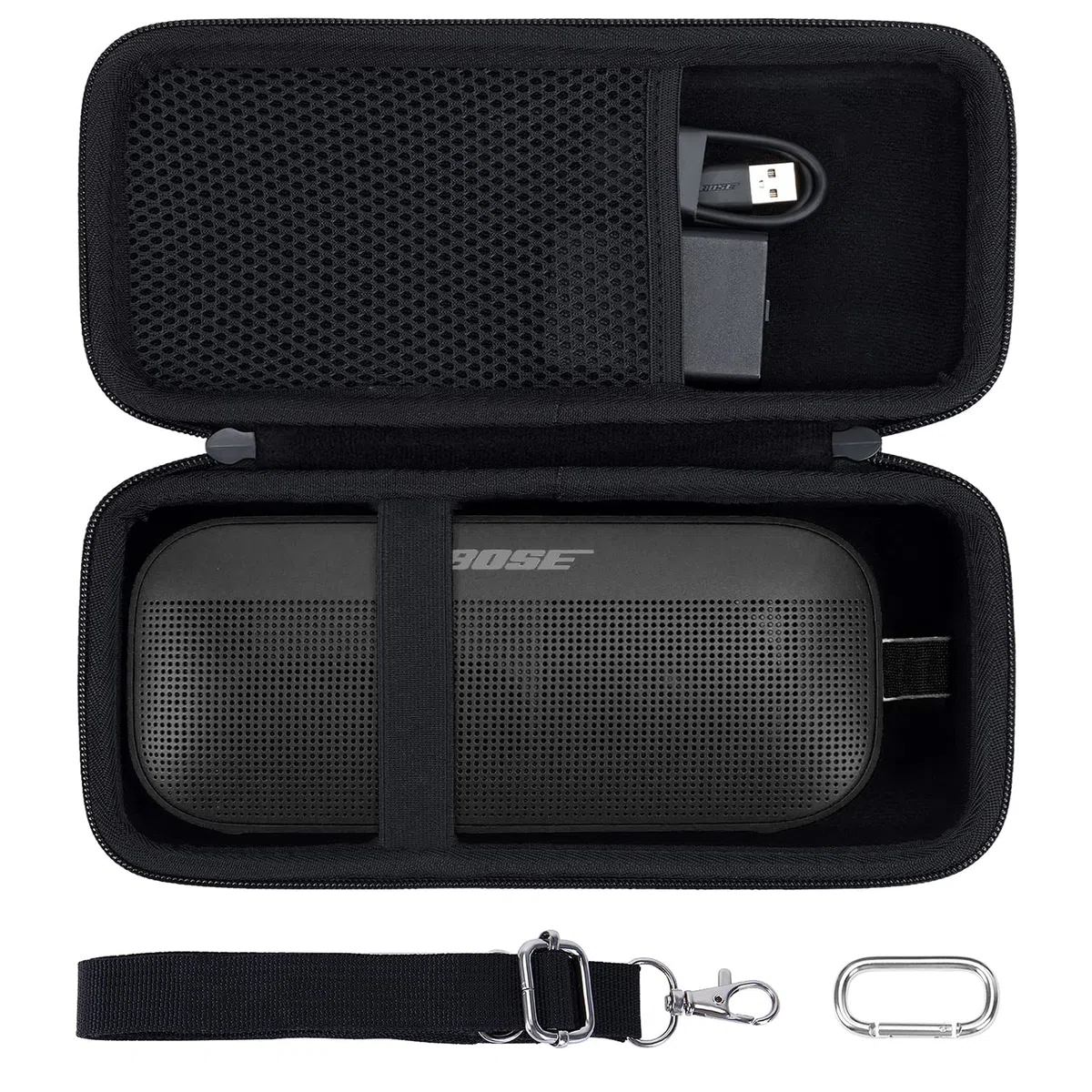 co2CREA Harte Tasche für Bose SoundLink Flex (2.Gen.) /Flex Tragbaren Bluetooth Lautsprecher Case Etui Tragetasche