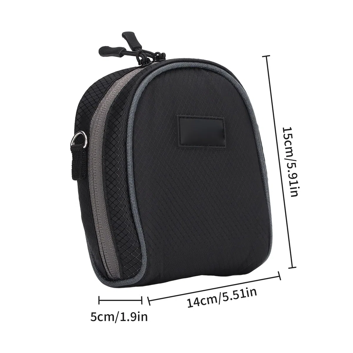 BORDSTRACT Kamera-Filtertasche, 8-Fächer-Fotografie-Filterhaltertasche mit Gürtelschlaufe und Schultergurt, Wasserabweisende und staubdichte Objektivfiltertasche für Filter bis zu 95 mm