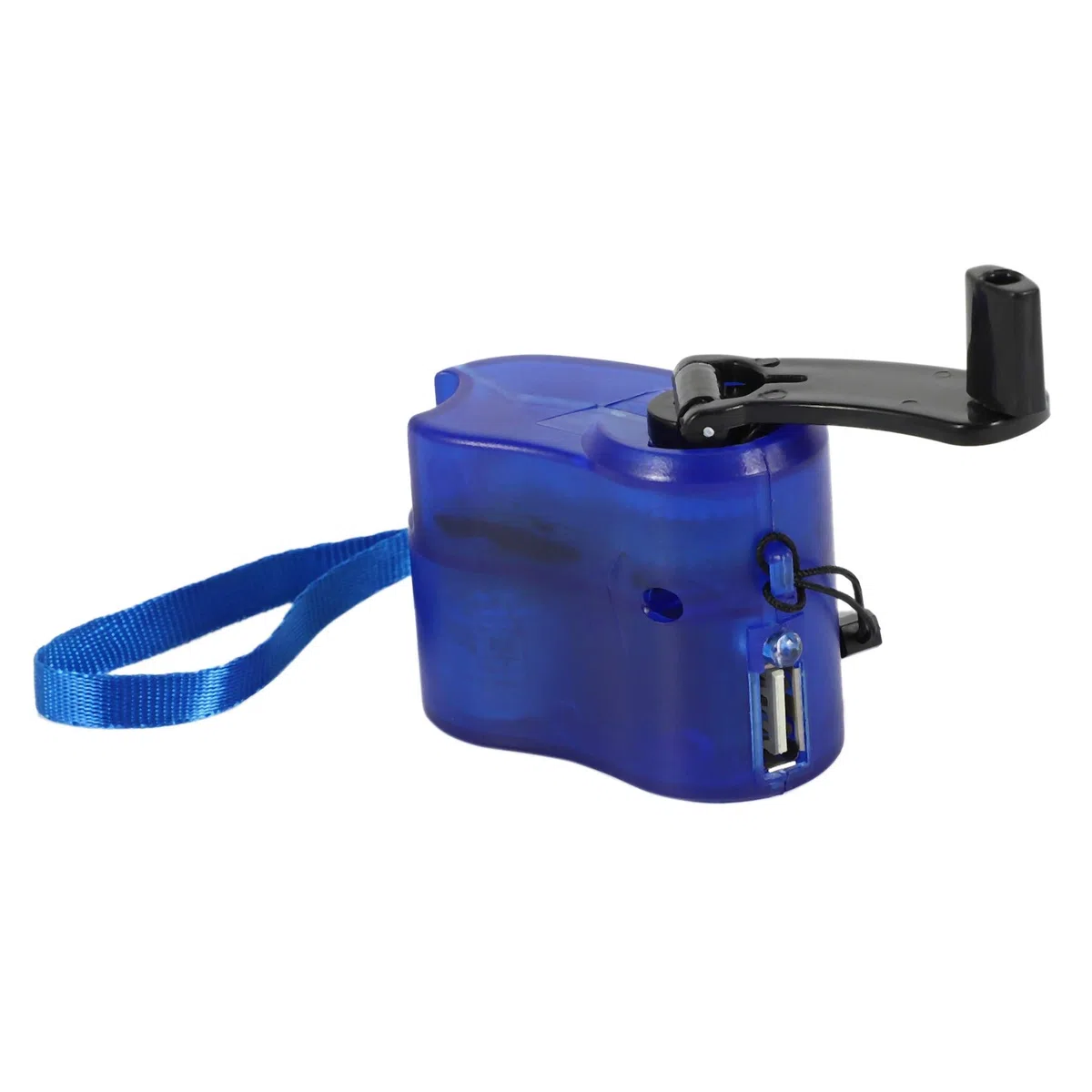 USB Telefon Not Ladegerät Für Camping Wandern Außen Sports Hand Kurbel Ladegerät Camping Ausrüstung Überlebens Werkzeuge—— Blau