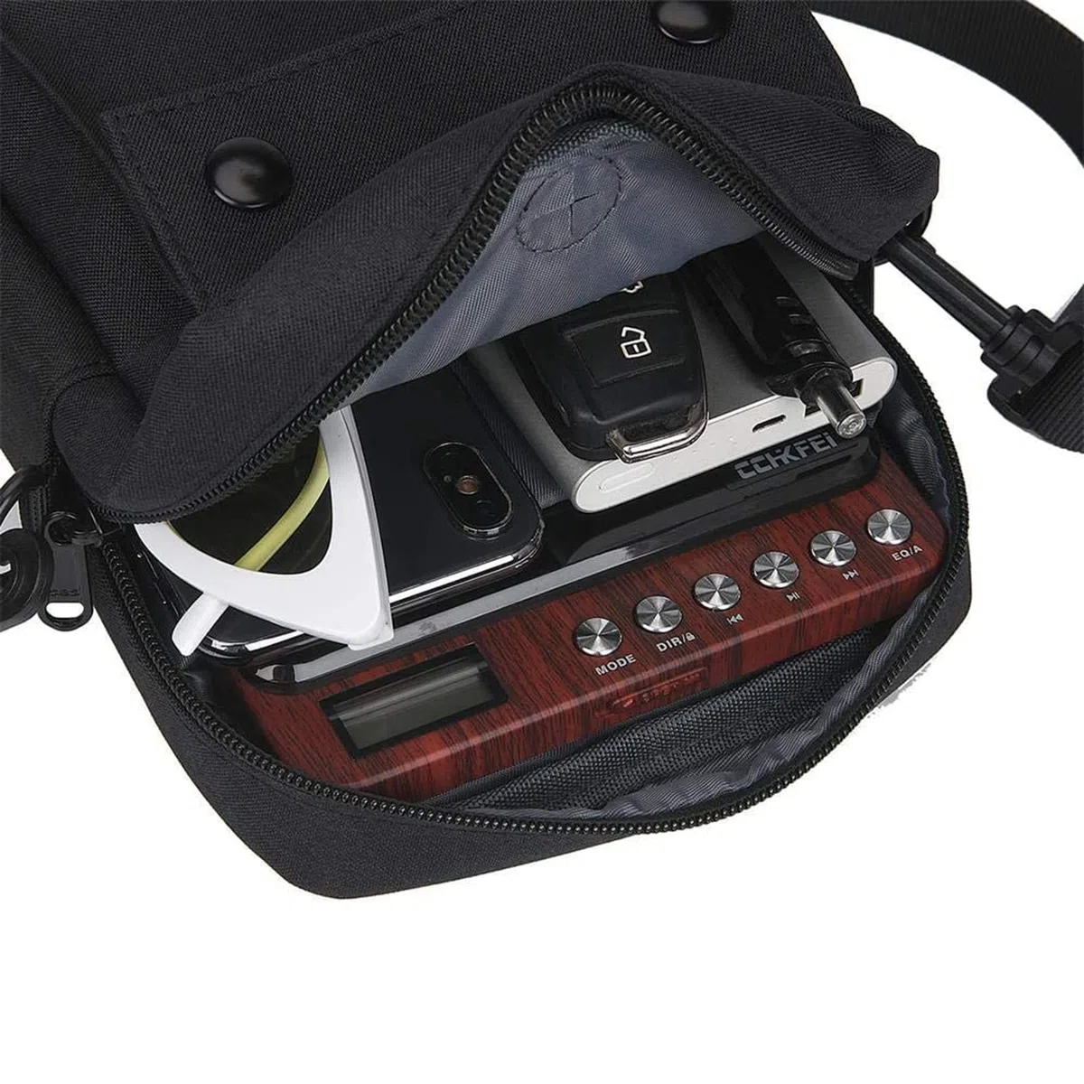 Tragbare CD Player Tasche,CCHKFEI Wasserdicht DVD Laufwerk Tasche Handtasche Multipurpose CD Player Fall Mini Umhängetasche Große Kapazität CD Player Tasche Passend für CD Player