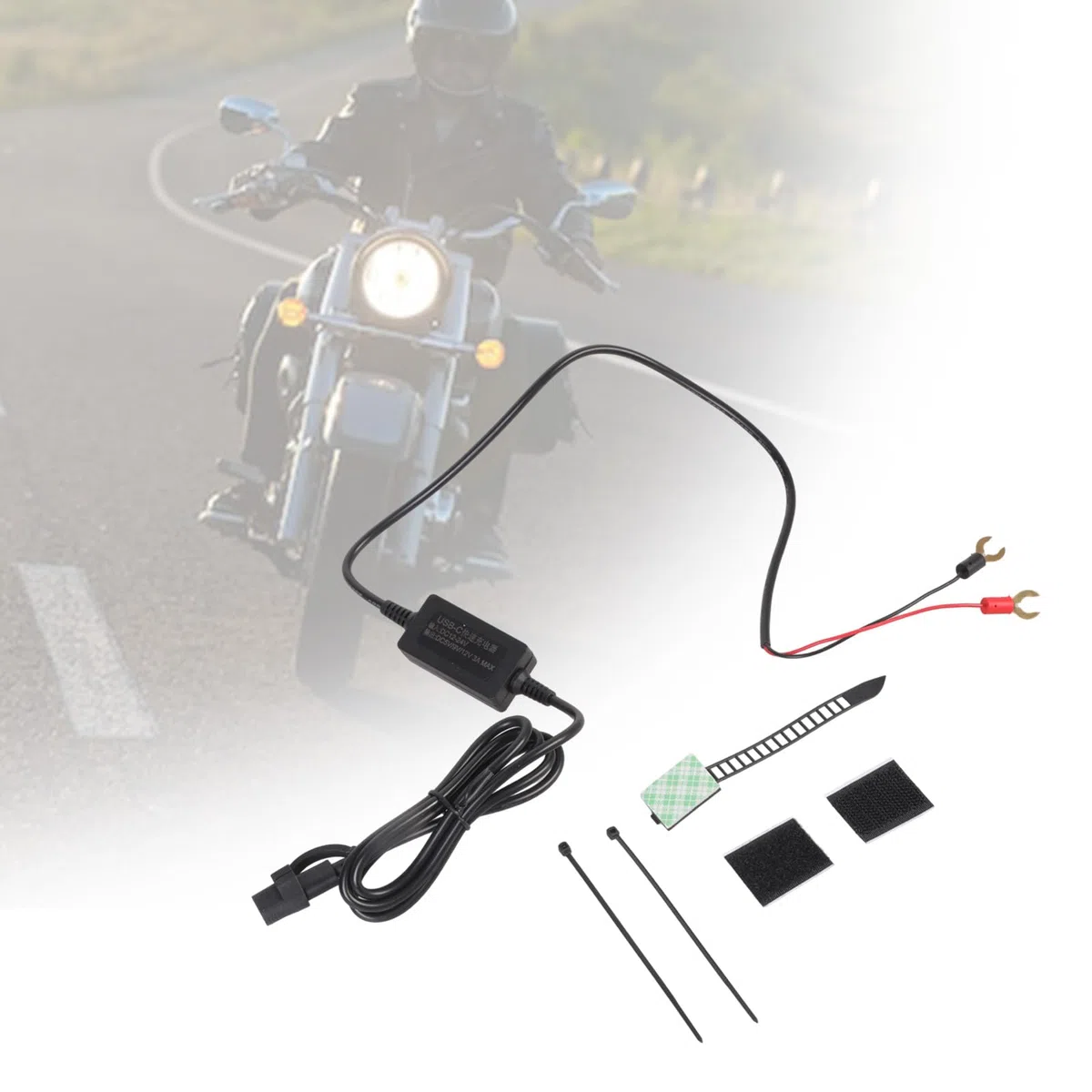 Telefon Ladeadapter mit 36-W Stromversorgung, schnellem und Mehreren Schutzfunktionen für Motorräder mit breitem Spannungseingang, Fahrrad Telefongerät, wasserdicht