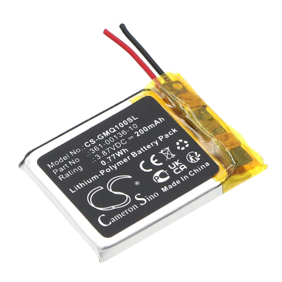 TCTK Akku 200mAh Kompatibel mit [Garmin] Venu SQ Music, Venu SQ2 Music Ersetzt 361-00136-10, 361-00136-20, 361-00136-21 FBA