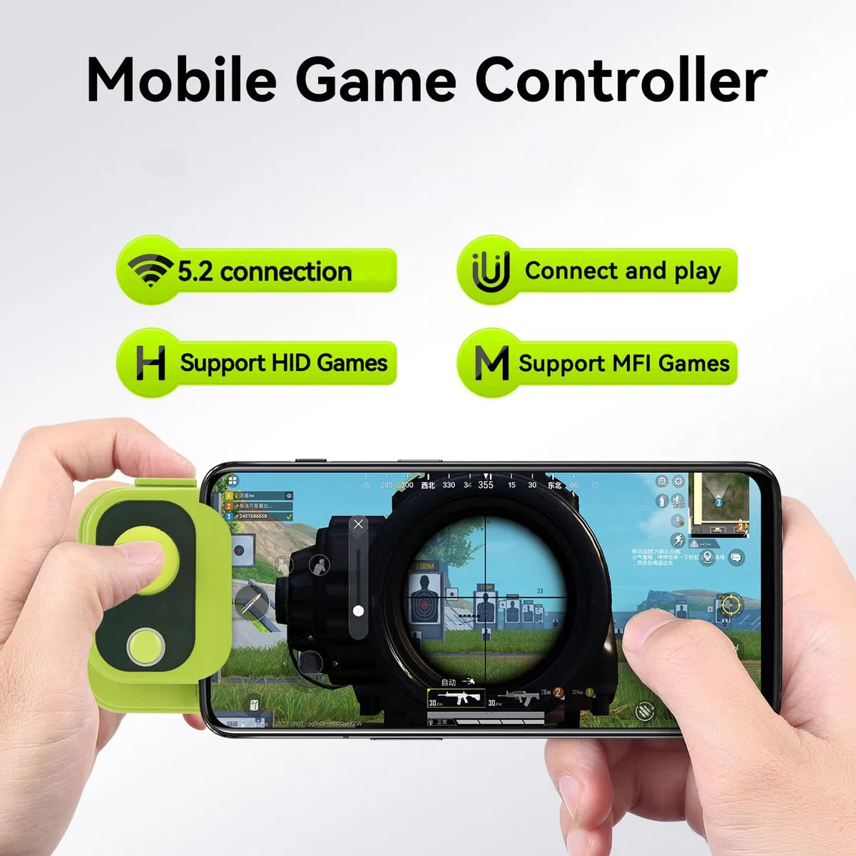 Cuifati Mobile Game Controller Joystick für Android für für Hongmeng OS, Gaming Gamepad Handy Game Controller Kompatibel mit PUBGG Mobile, CODM, Wild Rift, Genshin Impact