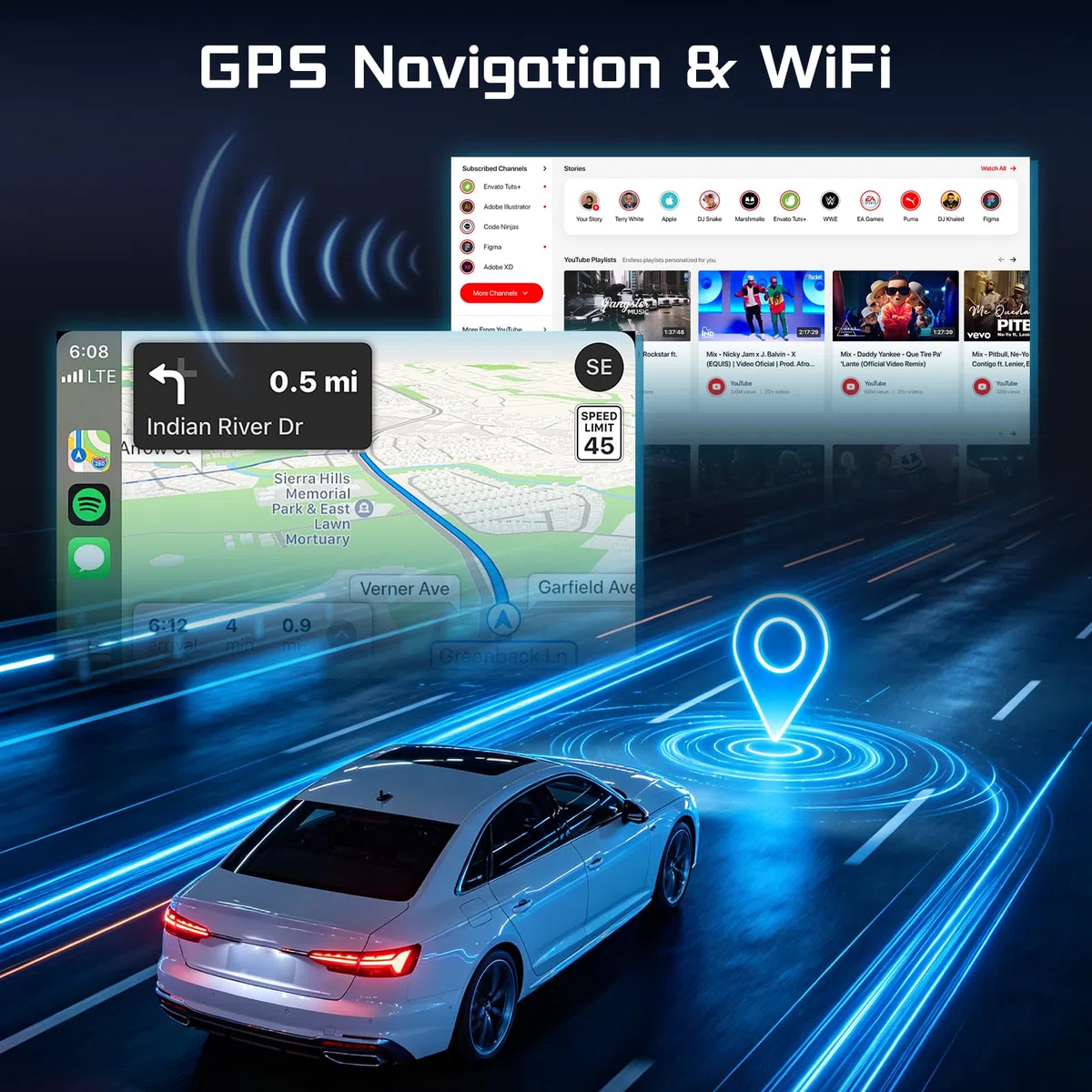 Autoradio 2+64G 9 Zoll Android 15 für Opel Meriva 2009-2014