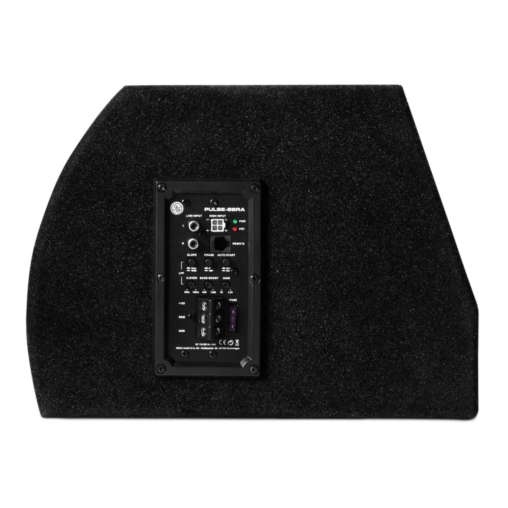 Option PULSE-8BRA Aktiv-Subwoofer im kompakten Bassreflex-Gehäuse mit 350 Watt RMS - Kleiner 20cm Subwoofer mit kraftvollem Bass - inkl. Pegelfernbedienung