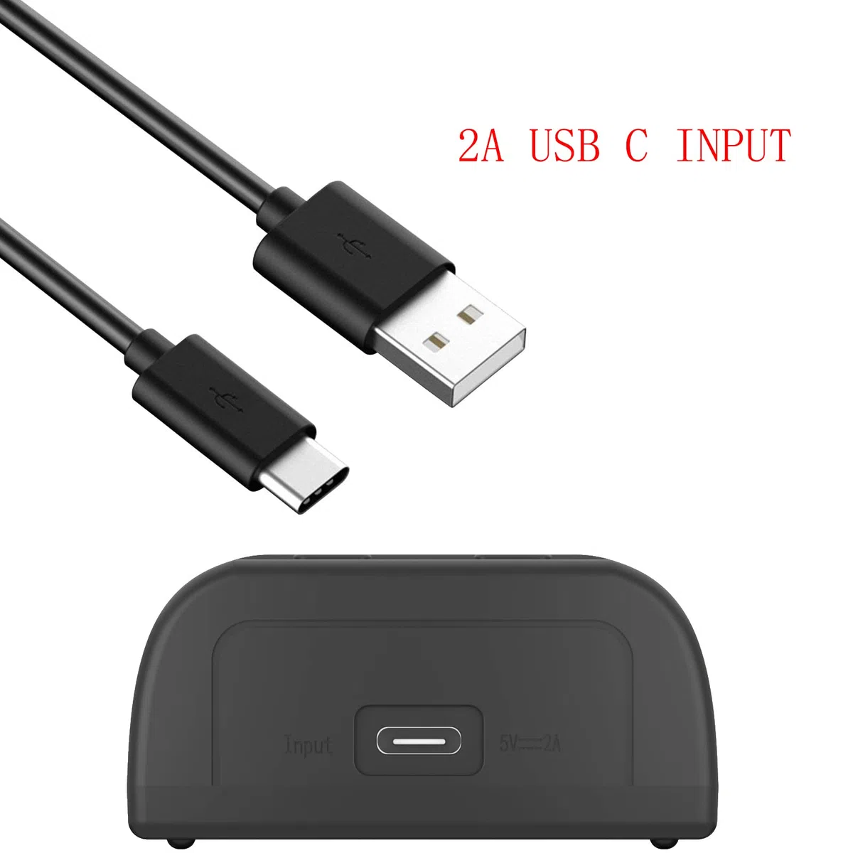 LCD-2 AA 18650 Akkuladegerät 3,7 V 1,2 V, LCD-Bildschirm kann die Kapazität anzeigen, 2 A Schnellladegerät für Li-Ion-Akkus 26650 21700 18490 18350 17670 17500 16340 14500, RCR123A, NI-MH/NI-Cd AAA