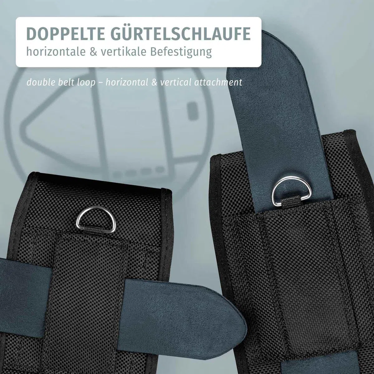 moex Handy Gürteltasche für Redmi Note 15 Pro 5G Hülle mit Gürtelschlaufe, Outdoor Handyhülle Gürtel Handytasche, robuste 360 Grad Schutzhülle mit Karabiner, Agility Case, Schwarz