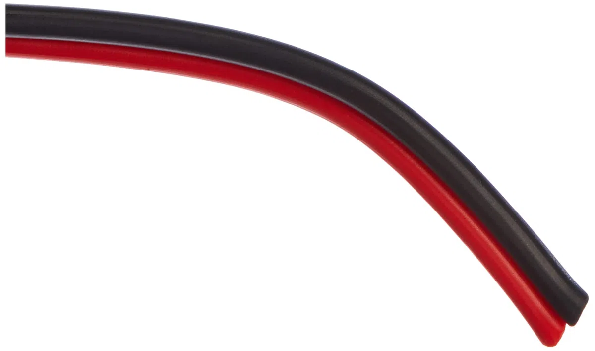 MANAX® Lautsprecherkabel CCA 2x1,5mm² rot/schwarz 50 m Ring