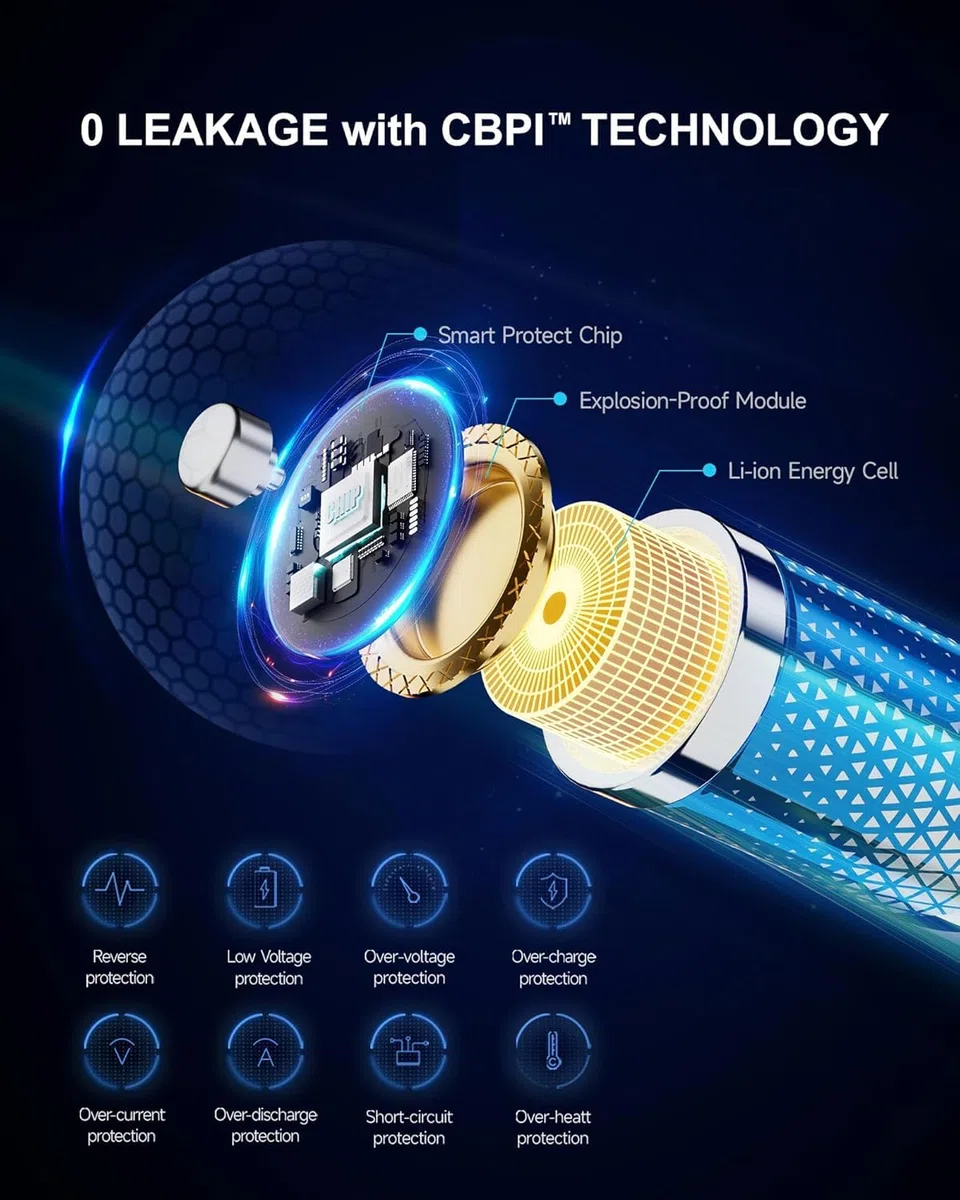 1.5V wiederaufladbare AAA Lithium Akkus 8 Stück, 1300mWh Lithium wiederaufladbare langlebige Trip A Lithium Ionen Batterien