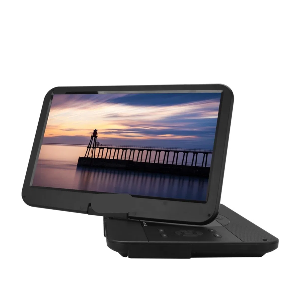 DVD-Player, 15,6 Zoll Faltbarer tragbarer Blu-ray-Player, 1080P HD, großer Bildschirm, unterstützt DVD, VCD, CD, Zuhause, Auto, Reisen