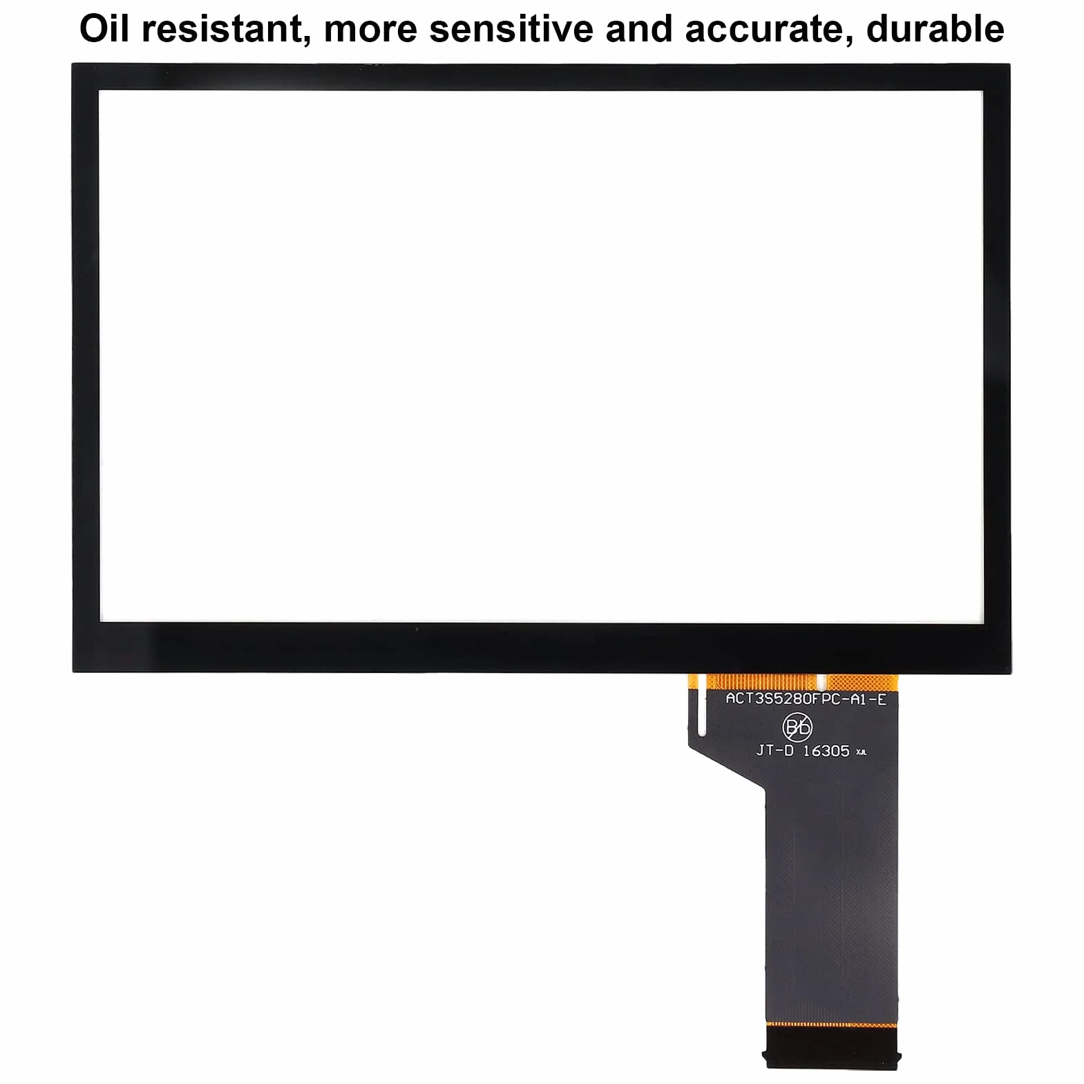 TDO‑WVGA0633F00039, Präzise, ​​langlebig, einfache Installation, Auto-LCD-Touchscreen-Digitalisierer, Ersatz für MIB für Automobile