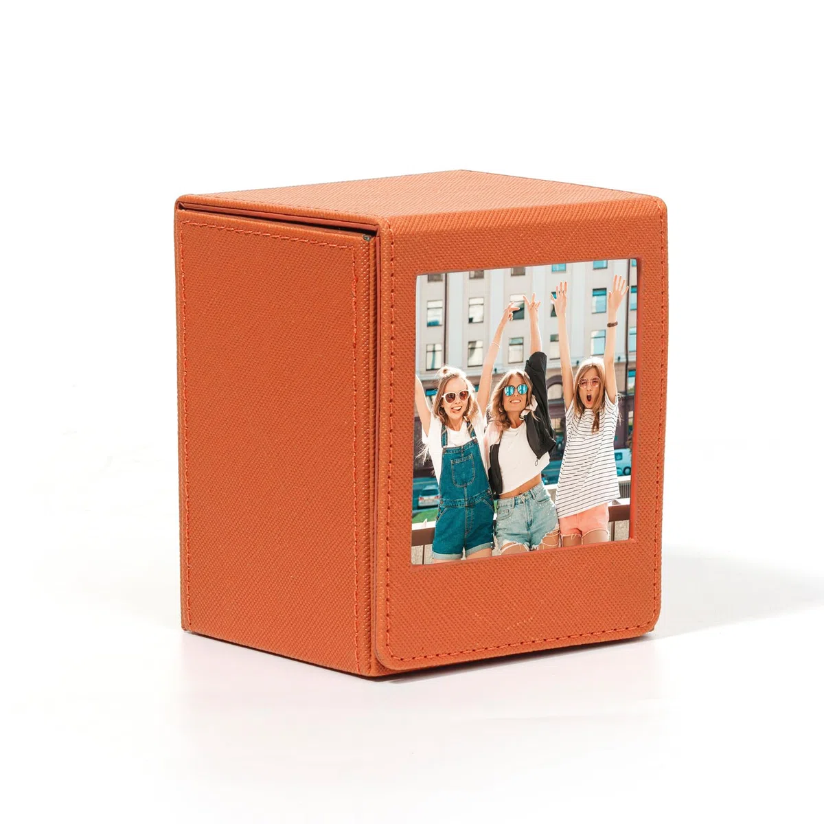Bilderhalter für Fujifilm Instax Square SQ1 SQ20 SQ40 SQ10 SQ6 SP-3 Sofortbildkameras, quadratische Fototasche, Aufbewahrungsbox für 72 x 86 mm Filme/Fotos/Kpop-Fotokarten usw, braun,