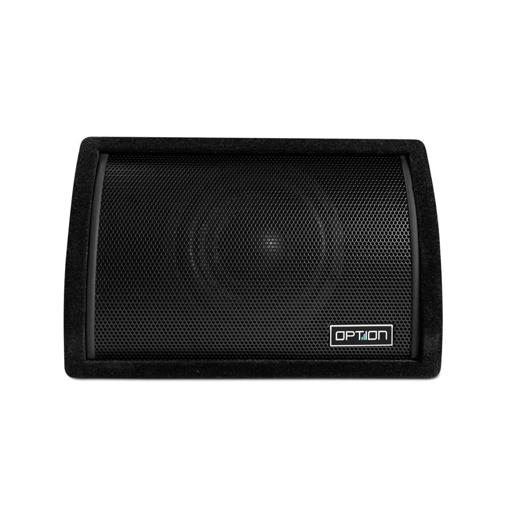 Option PULSE-8BRA Aktiv-Subwoofer im kompakten Bassreflex-Gehäuse mit 350 Watt RMS - Kleiner 20cm Subwoofer mit kraftvollem Bass - inkl. Pegelfernbedienung