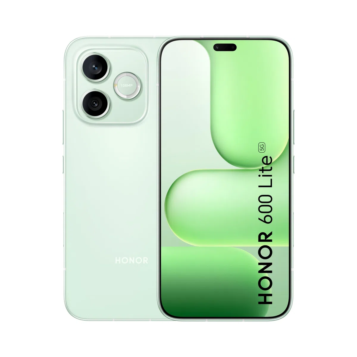 HONOR 600 Lite 5G, 128/8 GB, 6,6 Zoll AMOLED 120 Hz, 108 MP Kamera, grün, langlebige Metallstruktur