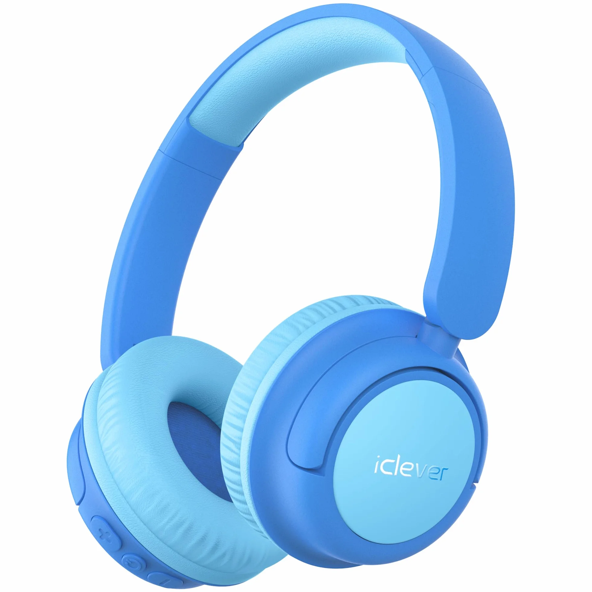 iClever Bluetooth Kopfhörer Kinder, 60 Std Akku, 74/85 dBA Lautstärkebegrenzung, Stereo-Sound, Typ-C, Bluetooth5.4, Kabellos Kinderkopfhörer Over Ear mit Mikrofon für Tablet/Reisen