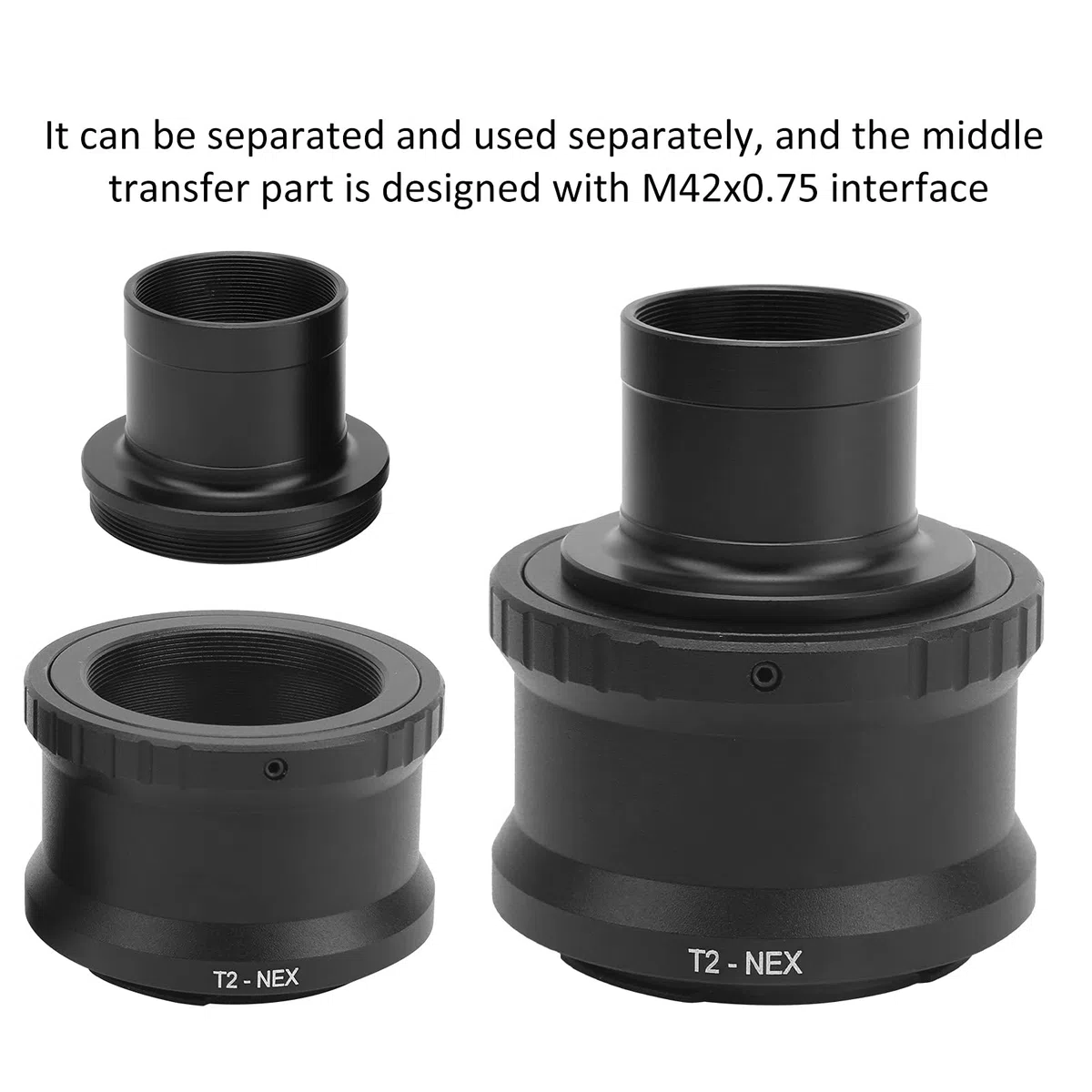 Teleskop Adapter Ring E Mount, 1,25 Zoll T-Ring E-Mount Astronomisches Teleskopadapter Für Spiegellose E-Mount-Kamera