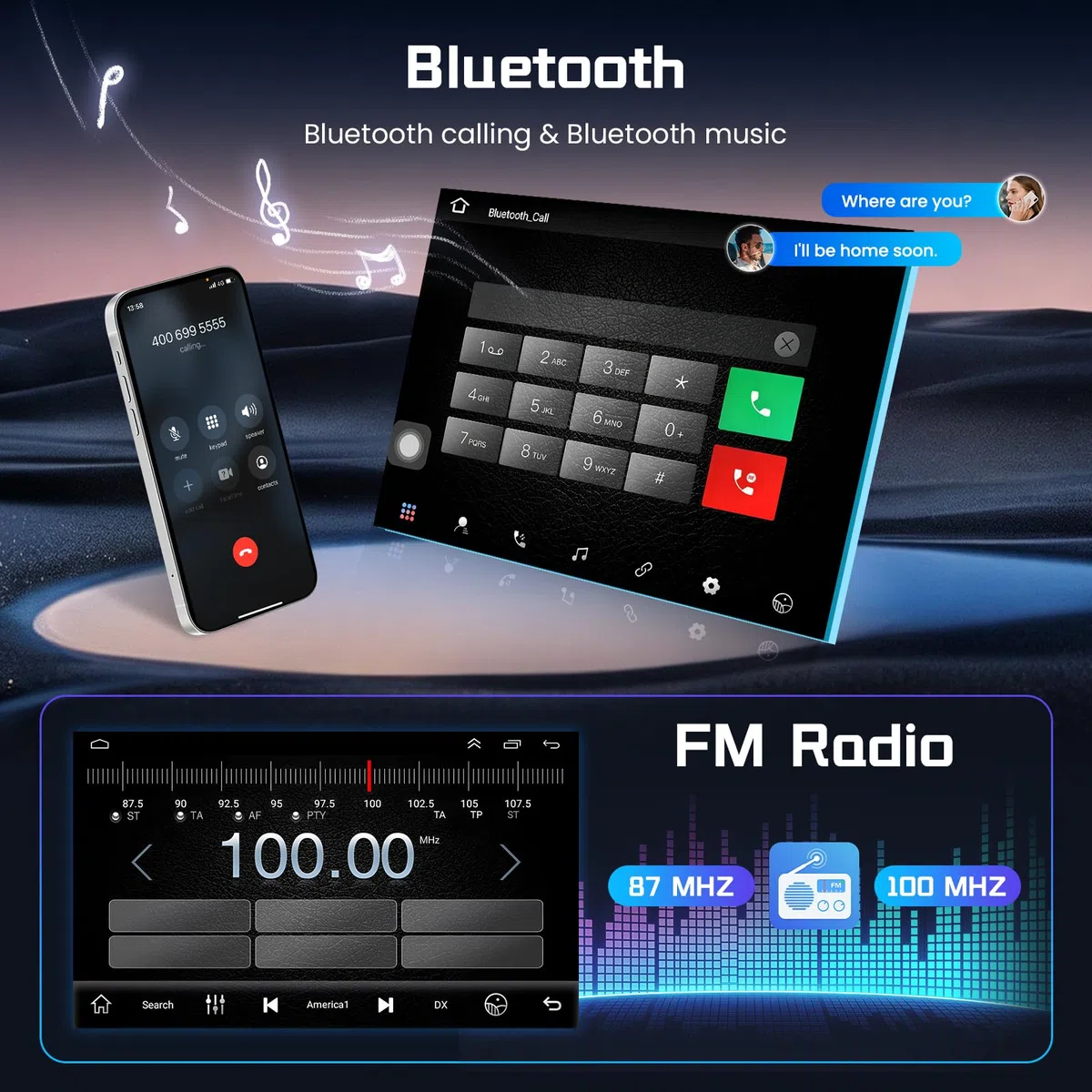 Autoradio 2+64G 9 Zoll Android 15 für Opel Meriva 2009-2014
