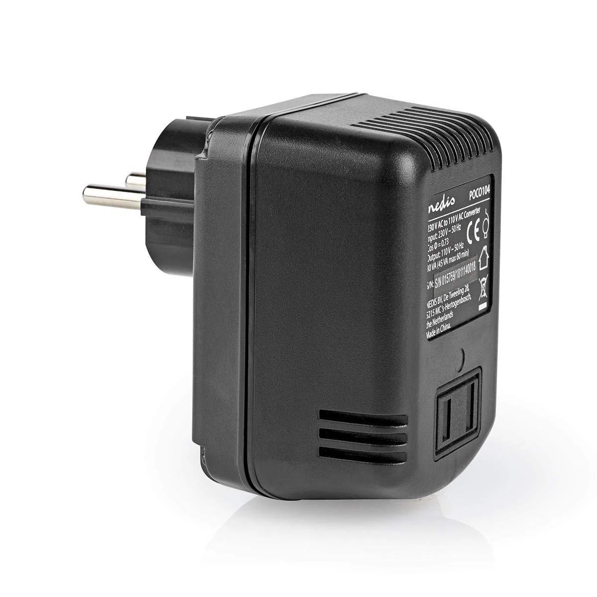 Stromwandler - Netzstromversorgung - 230 V AC 50 Hz - 45 W - Schutzkontakt - Schwarz