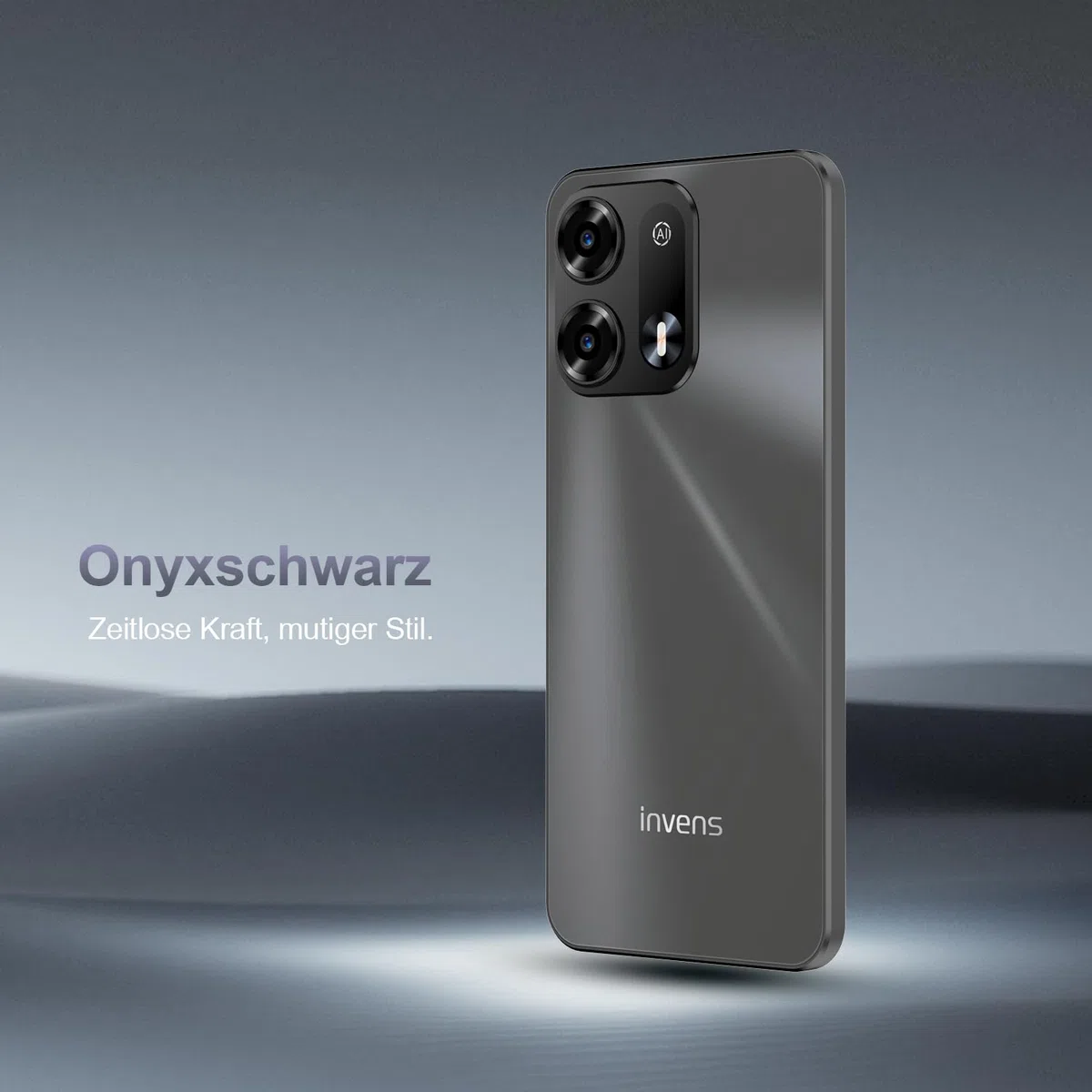 invens NOTE TK02 Handy Ohne Vertrag - 12GB(4+8)+128GB /256GB Smartphone Ohne Vertrag Android 14, 6,52 Zoll Bildschirm 4500mAh Handy Günstig, 16MP+8MP Kamera, 4G Dual SIM/Face ID/GPS/3.5mm Jack Schwarz