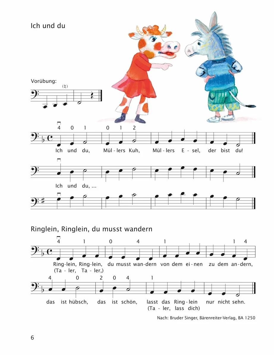 Früher Anfang auf dem Cello 2: Die Violoncelloschule für Kinder ab 4 Jahre. 15 Kapitel. Mit zahlreichen Volks- und Kinderliedern sowie Tanzformen, mehrere zweistimmig