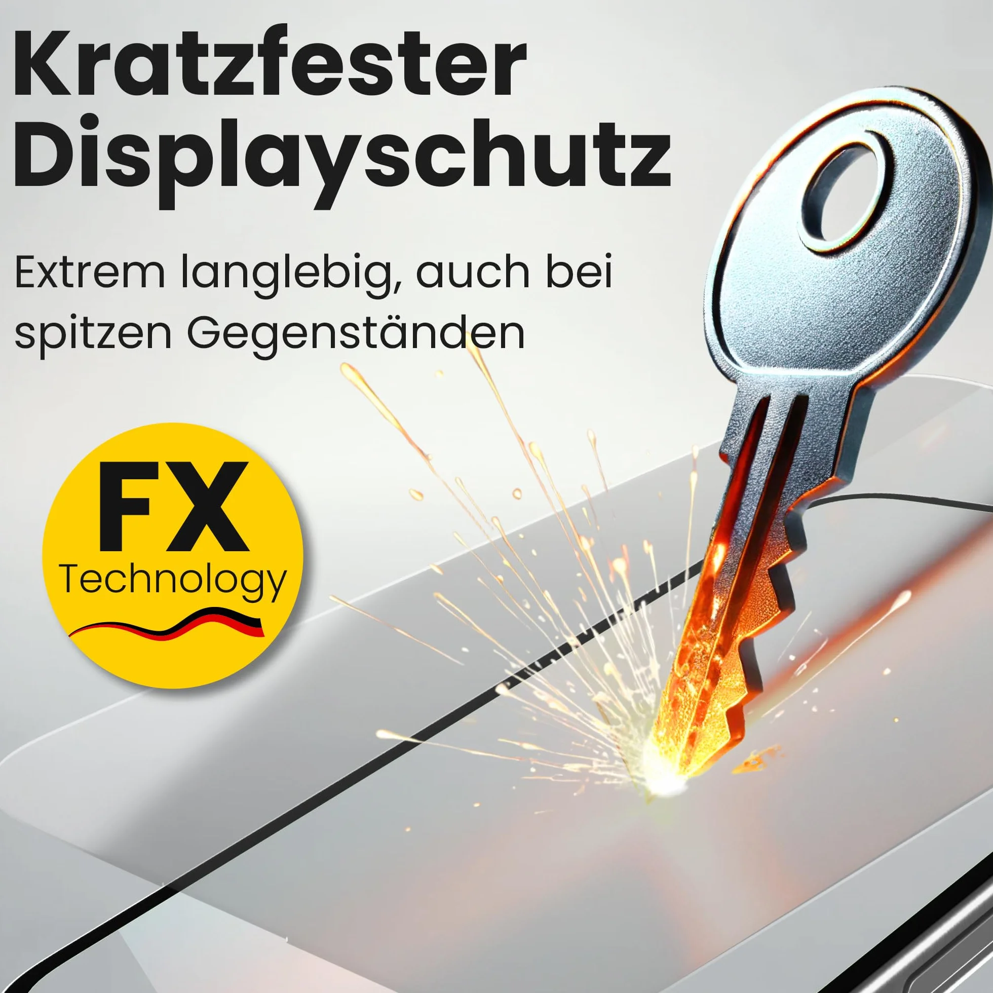 atFoliX Displayfolie kompatibel mit Denon AVC-X4700H Schutzfolie, entspiegelnde und stoßdämpfende FX Folie (2X)