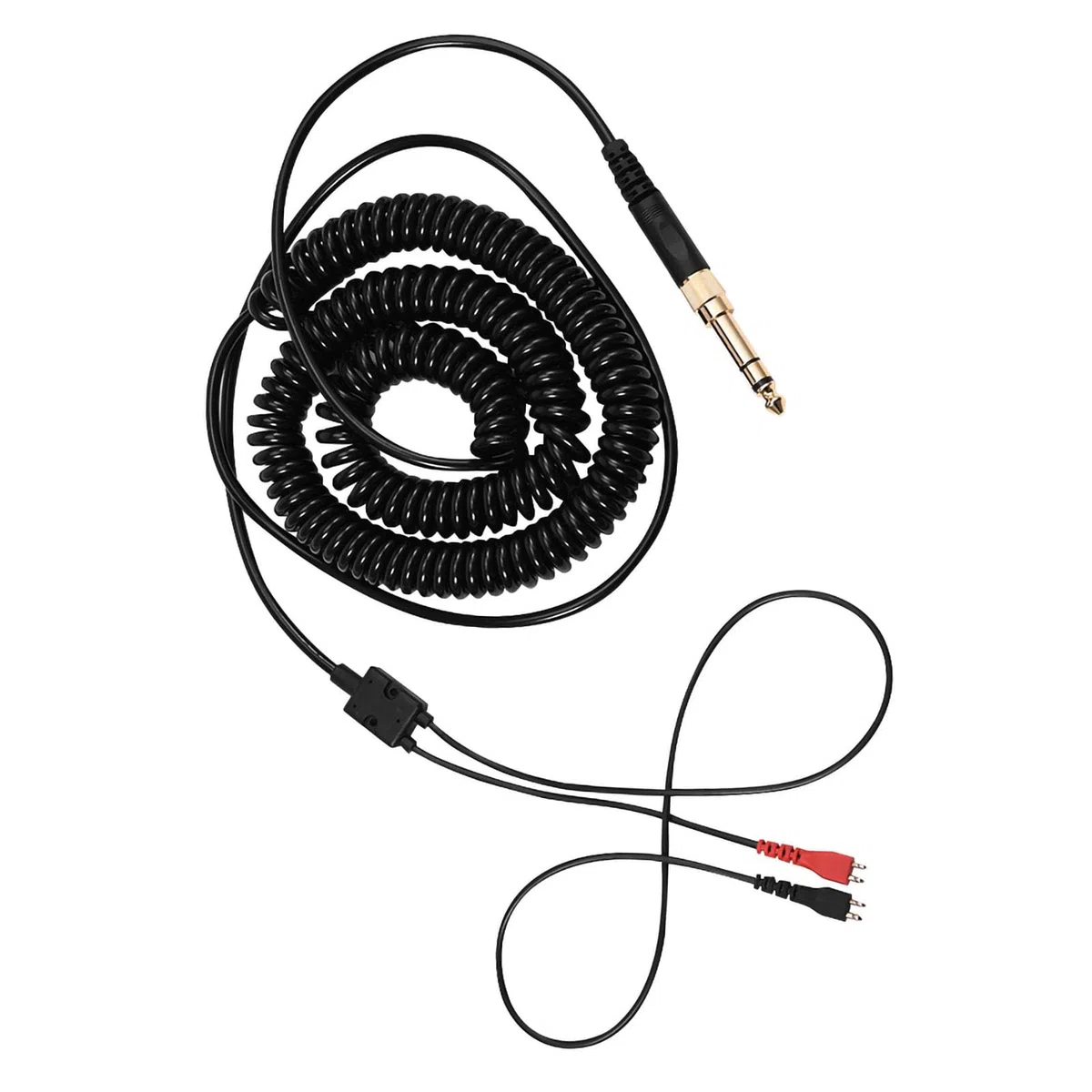 Acouto Ersatz-Federspiralkabel Kopfhörer-Audiokabel Federdraht für Sennheiser HD25/ 560/540/ 480/430/ 490/520/ 530/450/ 440/420/ 230/250 Kopfhörer, 3,5-mm- und 6,5-mm-Stecker
