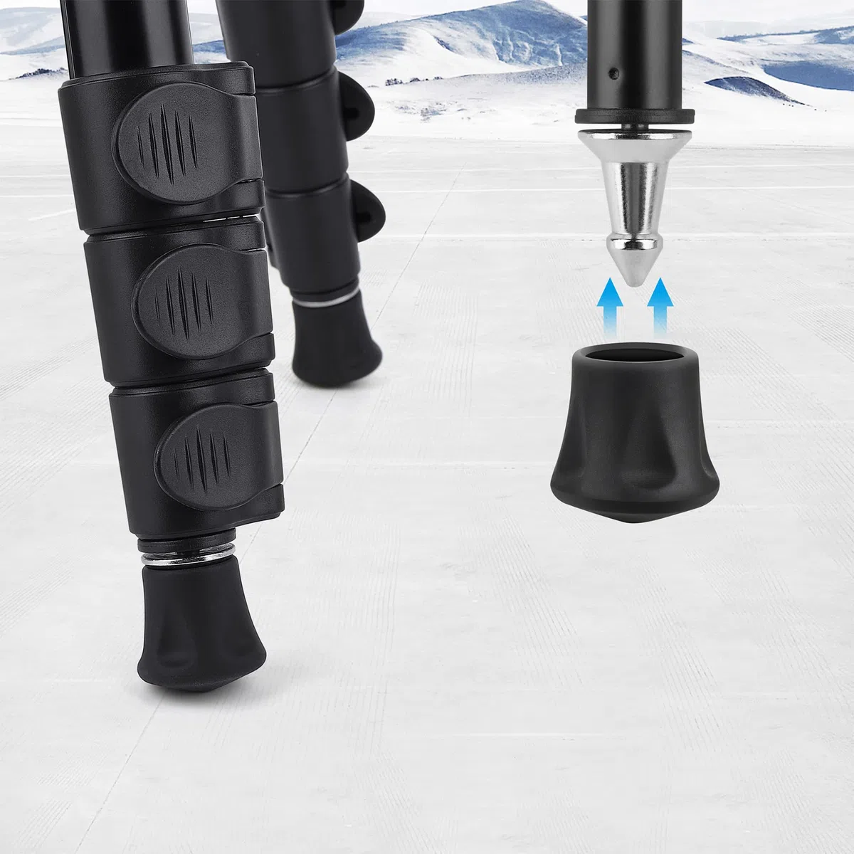Victiv Feet Abdeckungsset für AT26 Stativfüße, rutschfest, Gummi, 3-teilig