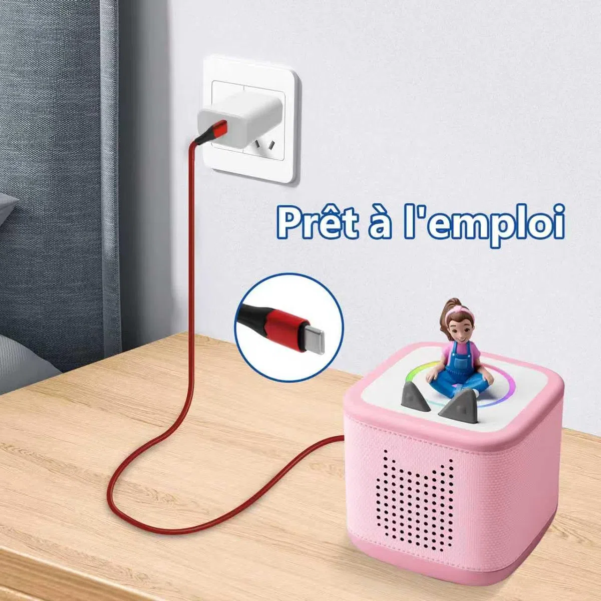 1,2M Original-Ersatzkabel. Kompatibel mit Toniebox 2 Ladekabel Tonys Neue Kinderlautsprecher.