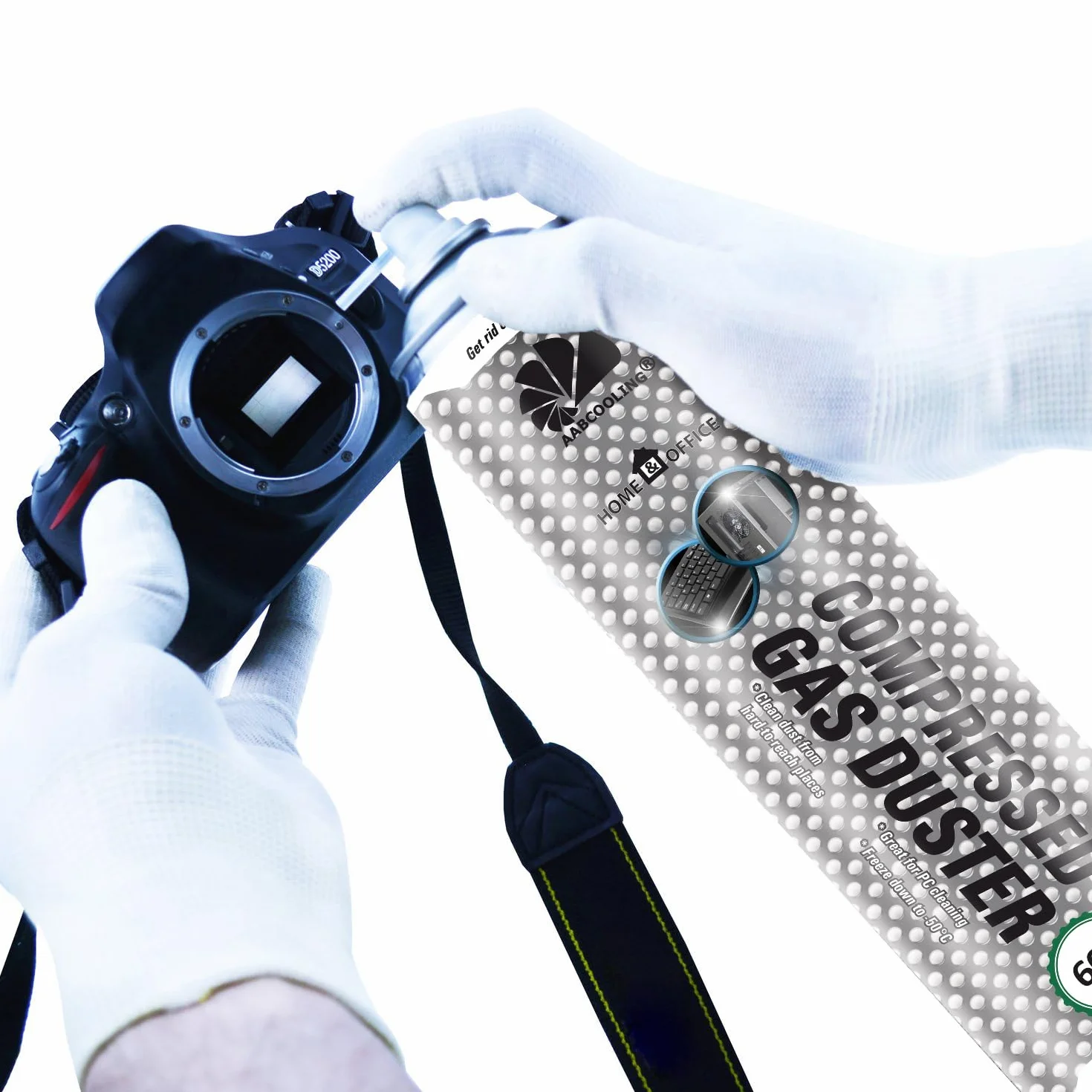 AABCOOLING 4 x 600ml Home&Office Druckluftspray Gas Duster K3, PC Reinigung, Pressluft Dose, Staubgebläse, Luft-Druck, Reinigungsgerät, Spielekonsolen, Keyboard, Druckluft Spraydose, Air Duster