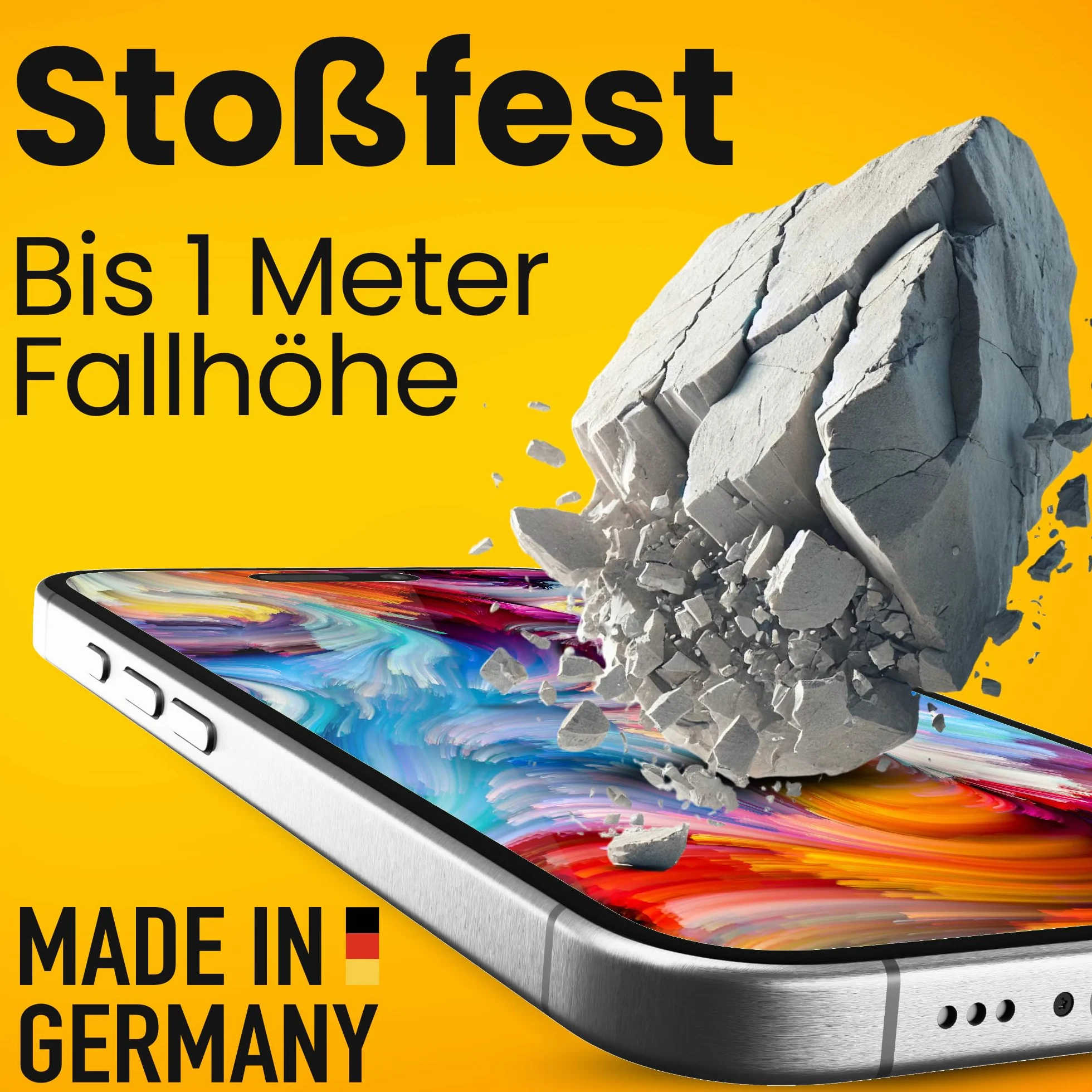 atFoliX Displayfolie kompatibel mit Denon AVC-X4700H Schutzfolie, entspiegelnde und stoßdämpfende FX Folie (2X)