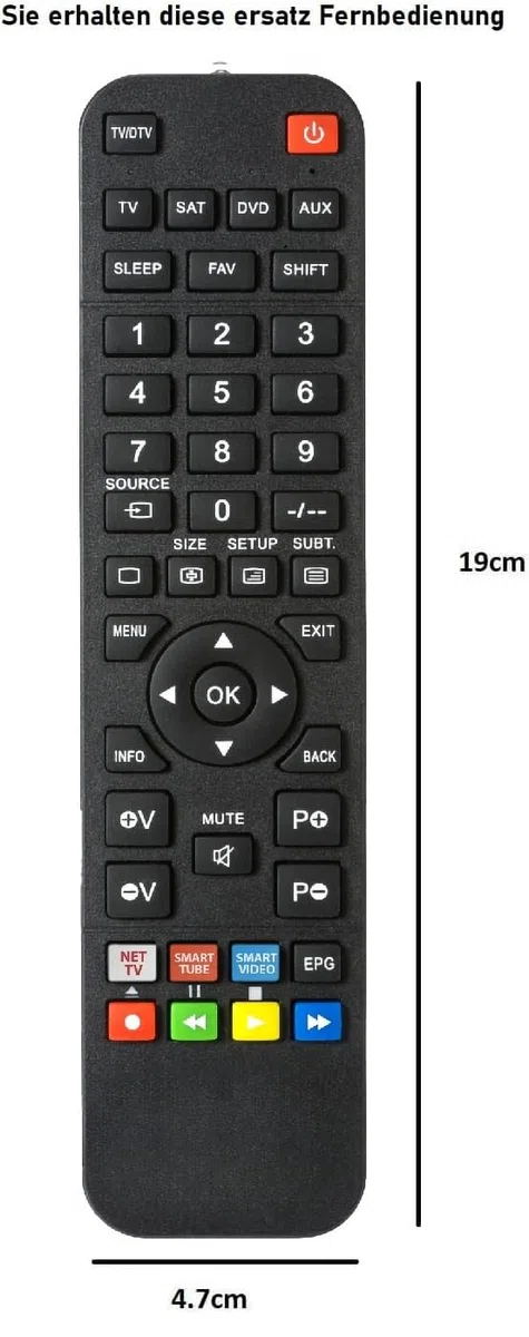 Ersatz Fernbedienung geeignet für MEGASAT HD601