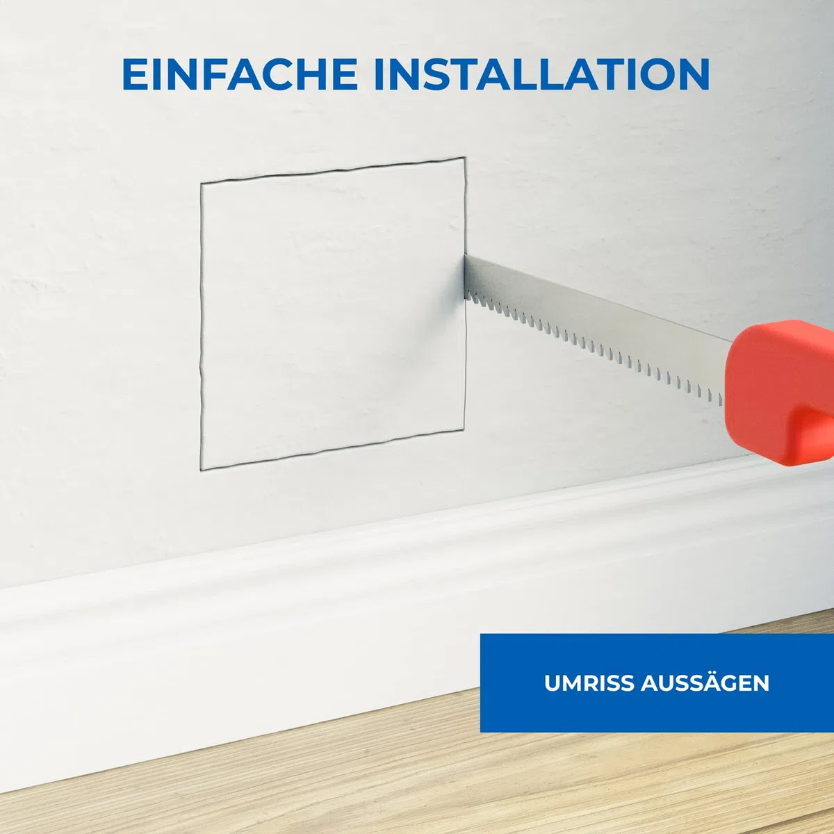 deleyCON Einbaurahmen für Multimedia Wanddosen Wandplatte Einfache und Schnelle Installation Robuste und Haltbare Ausführung