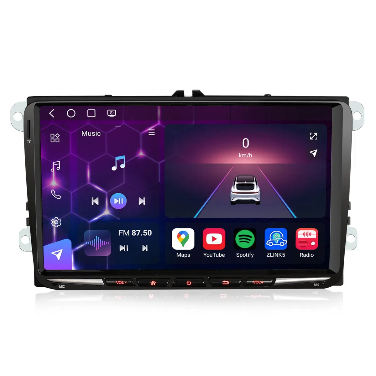Erisin 9" Android 16 VW Golf 6 Golf 5 Passat Touran T5 Autoradio Bluetooth
