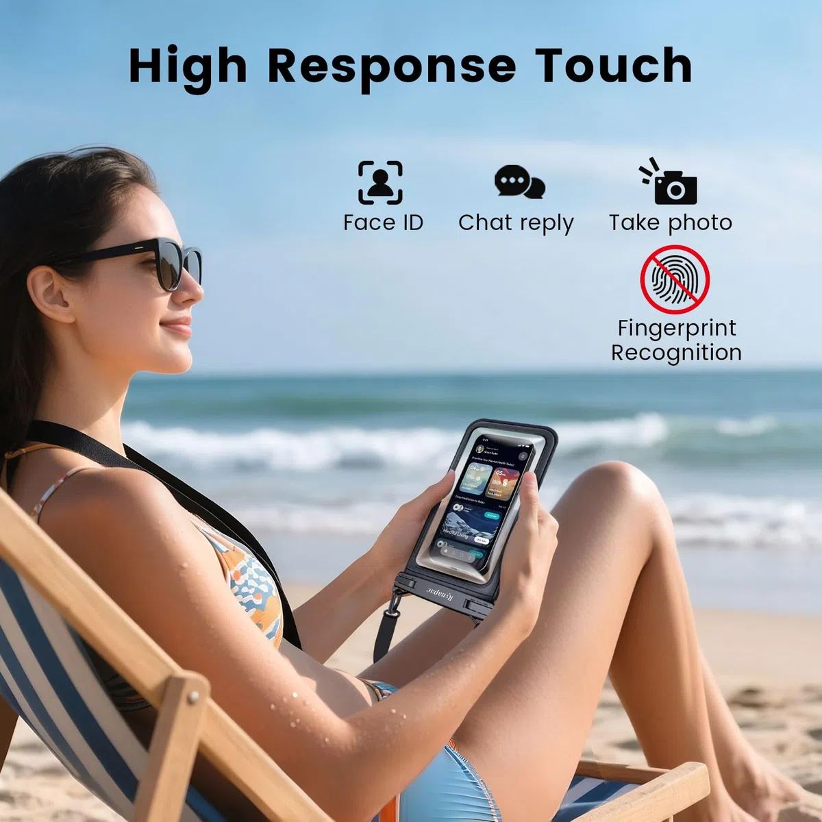 Rynapac 2 Stück wasserdichte Handyhülle [Doppelte Taschen], IPX8 Wasserfeste Handytasche für Schwimmen, Unterwasser Handyhülle für iPhone 17 16 15 14 Pro Max, Samsung S26 S25 S24 bis zu 7,5 Zoll