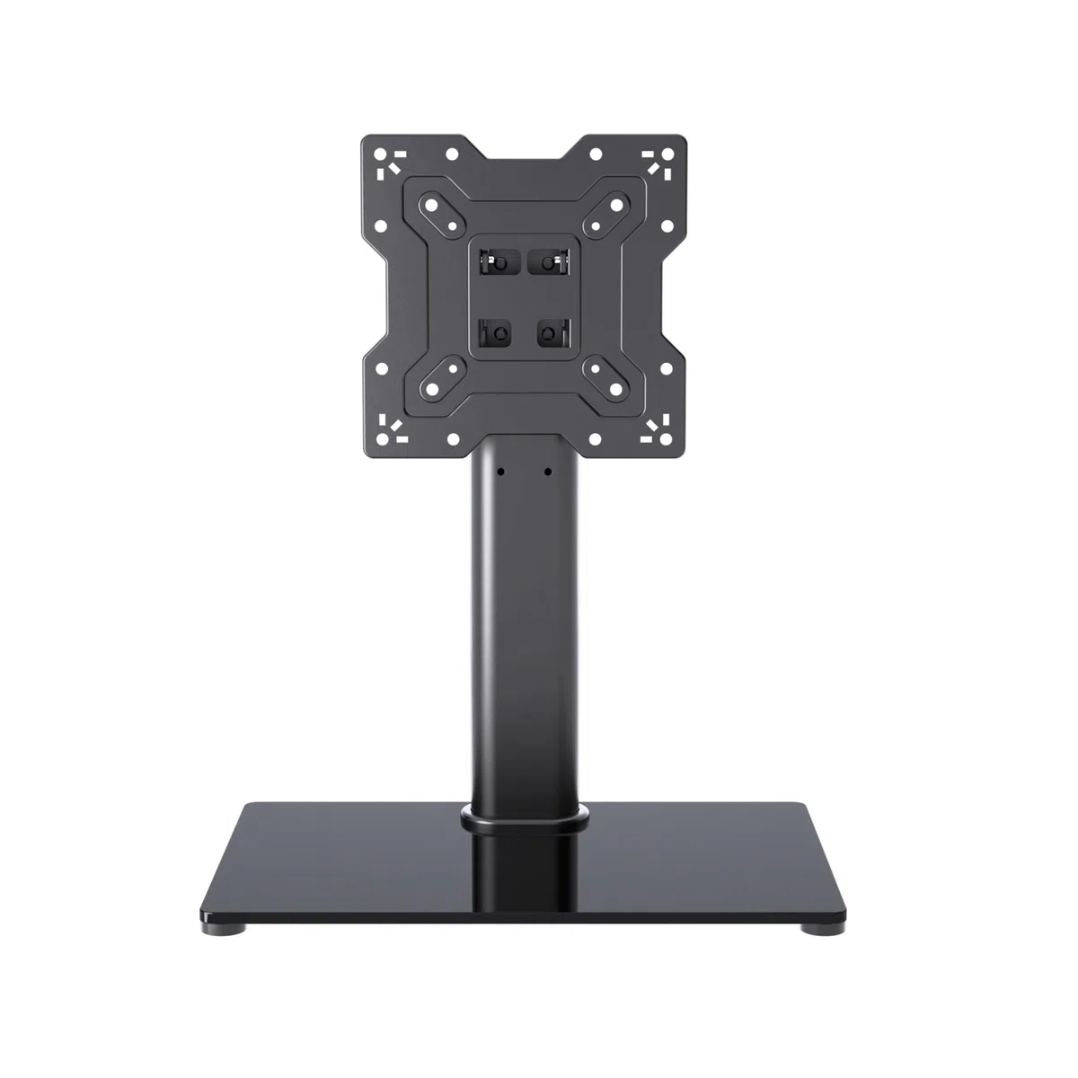 XINLEI TV Ständer TV Standfuss Schwenkba für 17-43 Zoll Fernseher oder Monitor, 3-stufig Höhenverstellbar Tisch-TV Standfüßer mit gehärtetem Glasfuß bis zu 40 kg, VESA max. 200x200 mm Universal