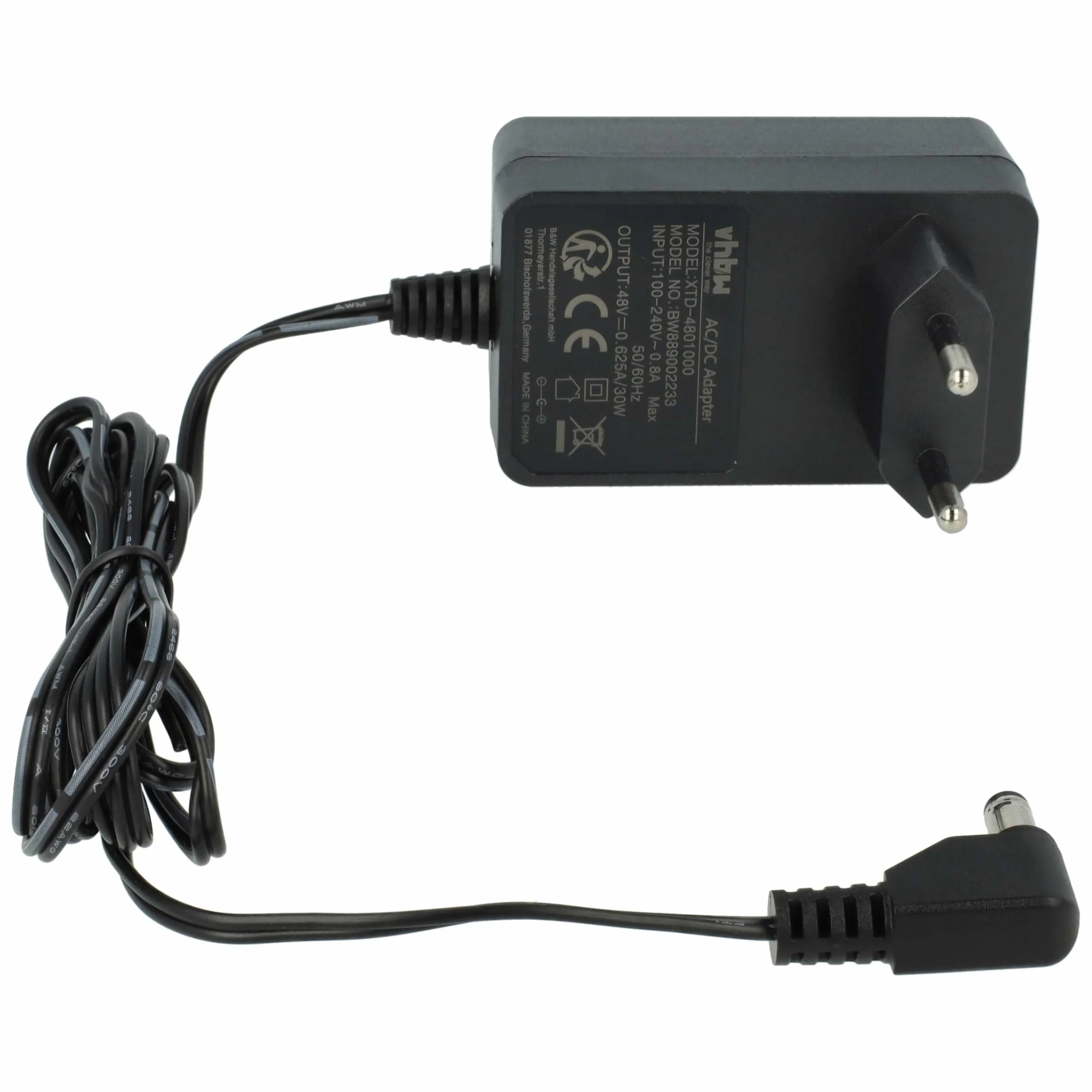 vhbw 1x Netzteil Ersatz für Mitel 50006814, 85900033, 120843, 87-00012AAA-A, 50006824 für VoIP-Telefonanlage - 160 cm
