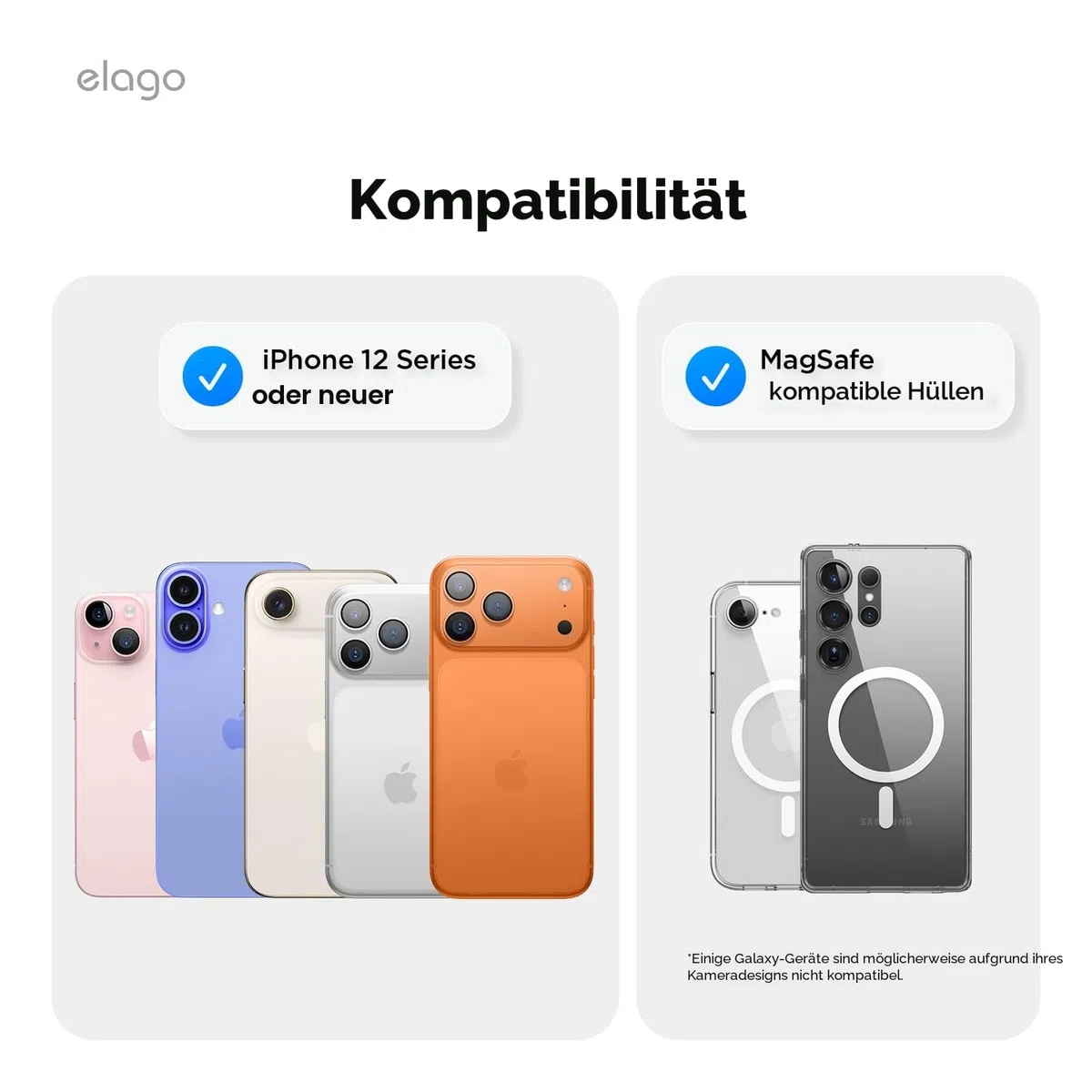 elago Magnetische Saugnapf Halterung Kompatibel mit MagSafe-Hülle, Abnehmbarer Silikon-Griffhalter für iPhone, Freihändige Selfies/Videos für TikTok- & Instagram-Influencerin/Schöpferin (Taupe)