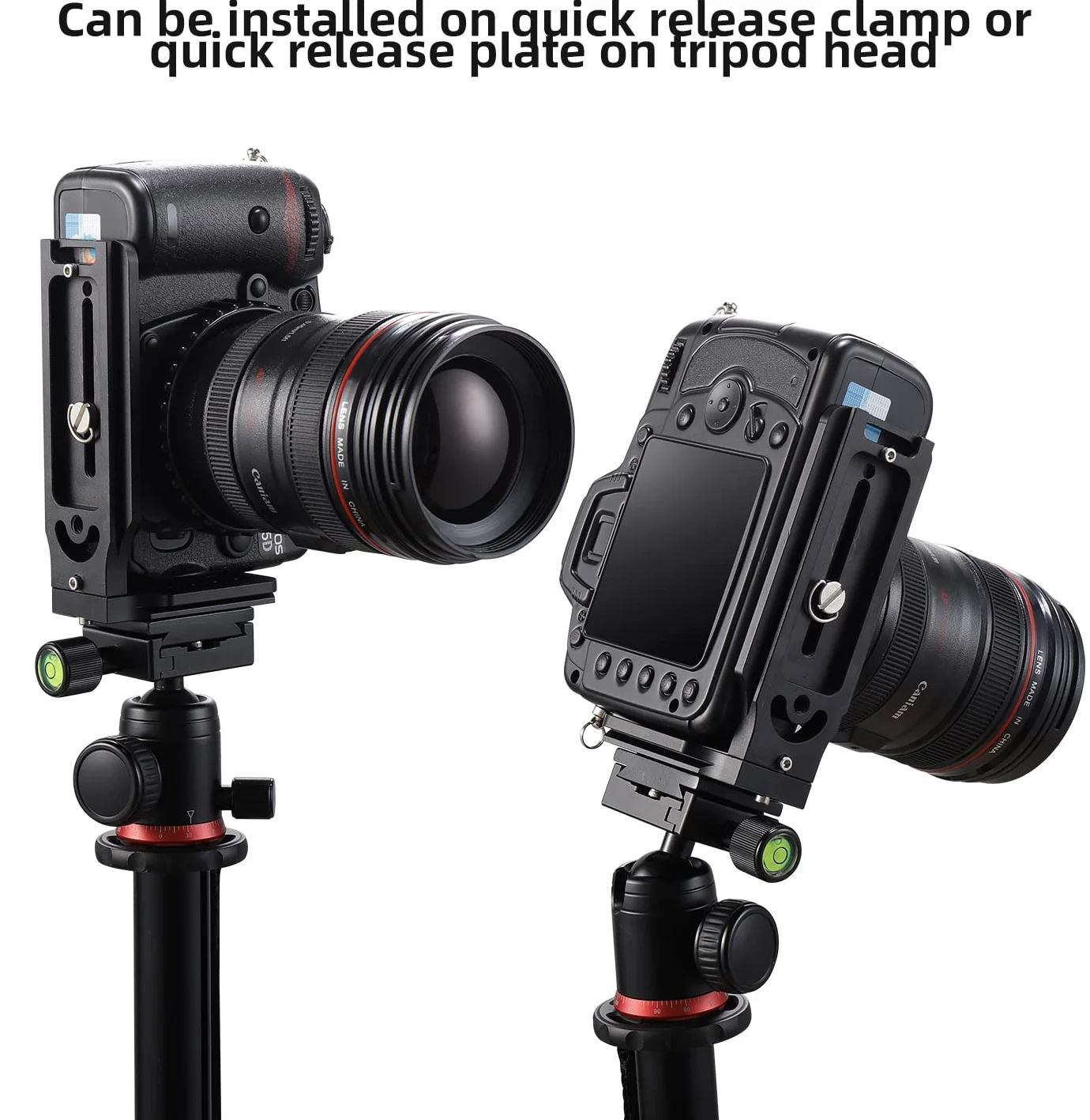 Quick Release L-Bracket Vertikale,L-Halterung mit Schnellwechselplatte 1/4 Zoll Schraube DSLR-Kamera L-Halterung Kompatibel mit Canon Nikon Sony DJI Osmo Ronin Zhiyun