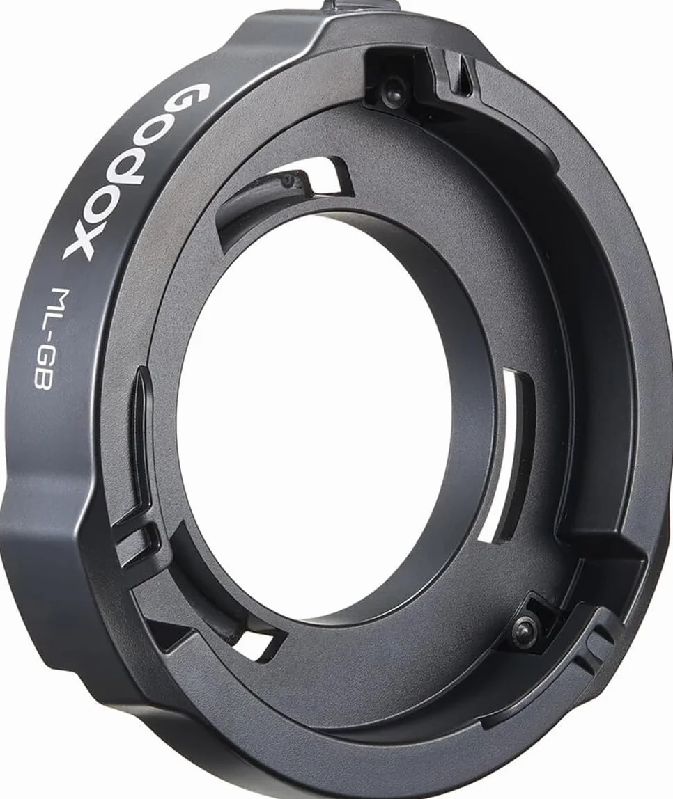 Godox ML-GB Adapter für Godox AD AD300Pro AD400Pro,Godox Mount zu Bowens Mount Adapter für Godox ML100Bi, ML60IIBi, ML30, ML30Bi, ML60, ML60Bi LED-Videoleuchten
