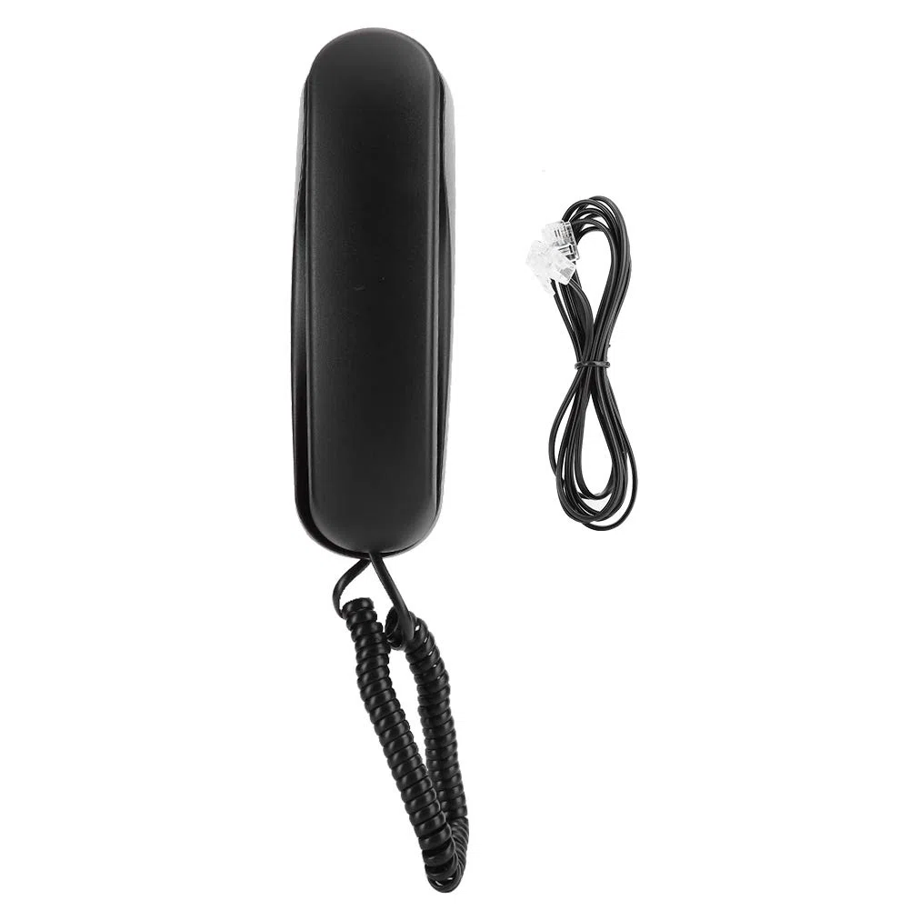 Wand-/Tischtelefon, TC 990 ABS Schwarz, Tischmontage, Wandmontage, Dual-Desktop-Telefon für Anrufe, Schnurgebundene Telefone für Hotelzimmer, Familie, Aufzug, Badezimmer, Stabil