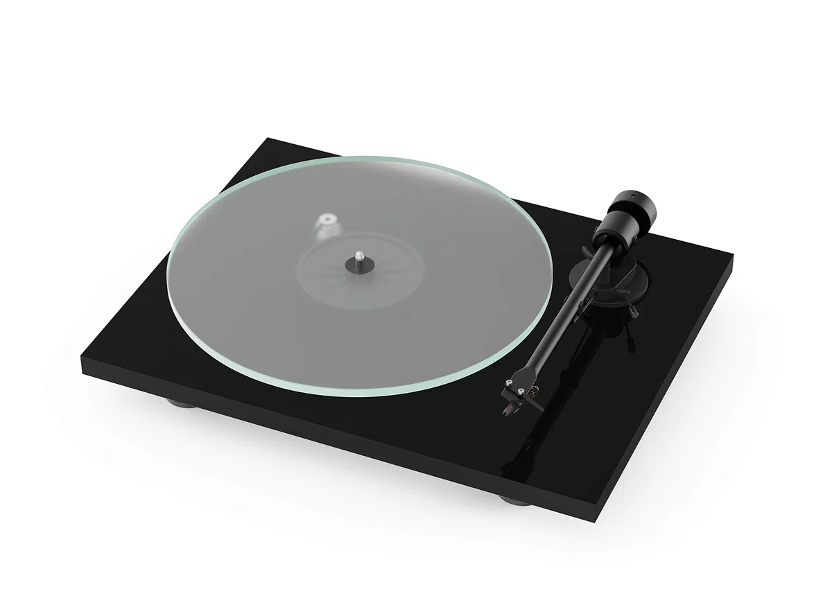 Pro-Ject Audio Systems Pro-Ject T1 BT Plattenspieler mit Phono-Vorverstärker und kabellosem Audio-Streaming, Schwarz