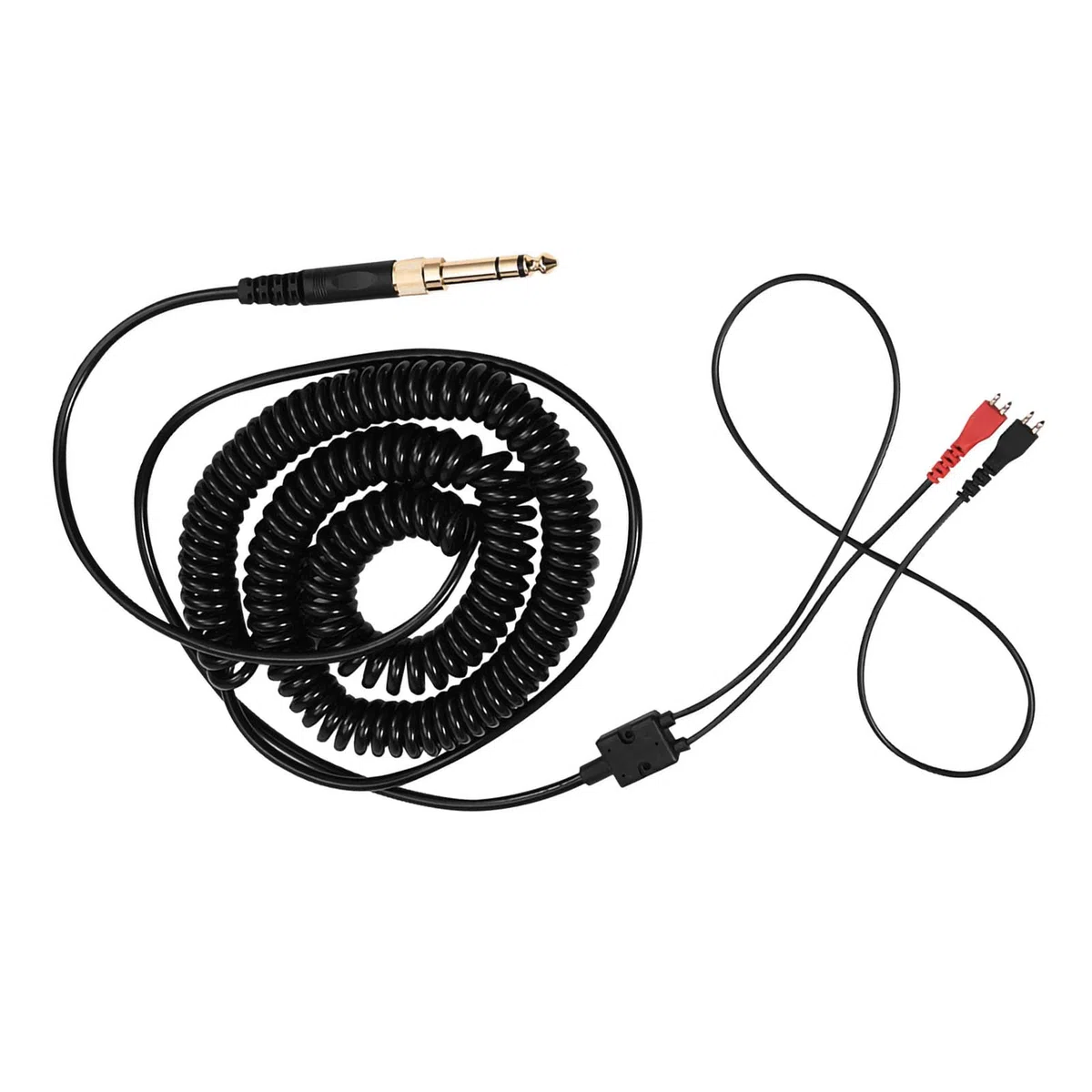 Acouto Ersatz-Federspiralkabel Kopfhörer-Audiokabel Federdraht für Sennheiser HD25/ 560/540/ 480/430/ 490/520/ 530/450/ 440/420/ 230/250 Kopfhörer, 3,5-mm- und 6,5-mm-Stecker