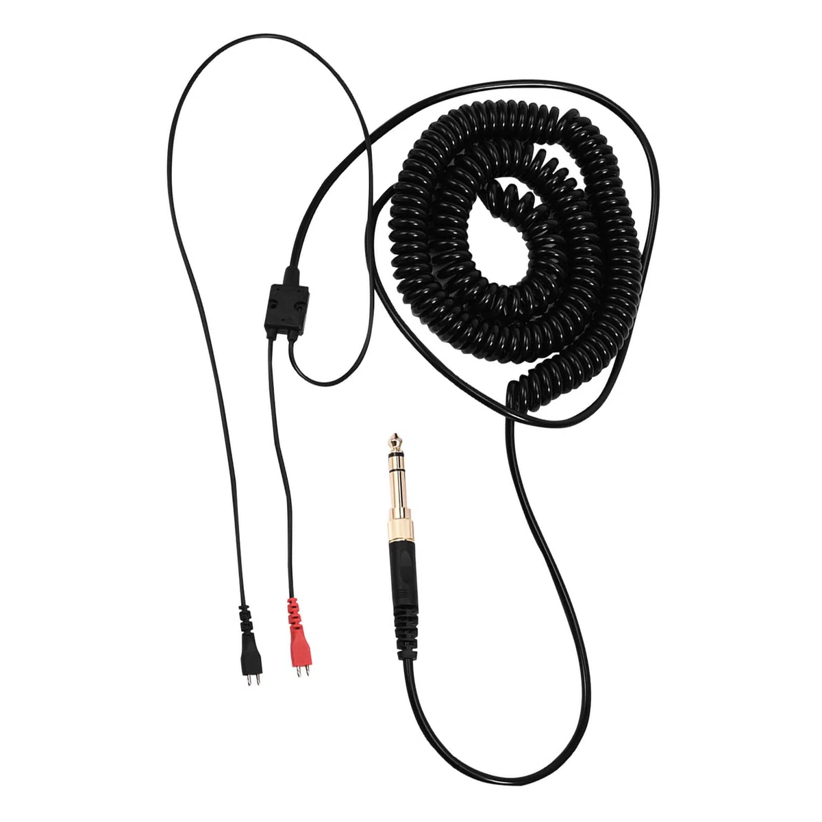 Acouto Ersatz-Federspiralkabel Kopfhörer-Audiokabel Federdraht für Sennheiser HD25/ 560/540/ 480/430/ 490/520/ 530/450/ 440/420/ 230/250 Kopfhörer, 3,5-mm- und 6,5-mm-Stecker