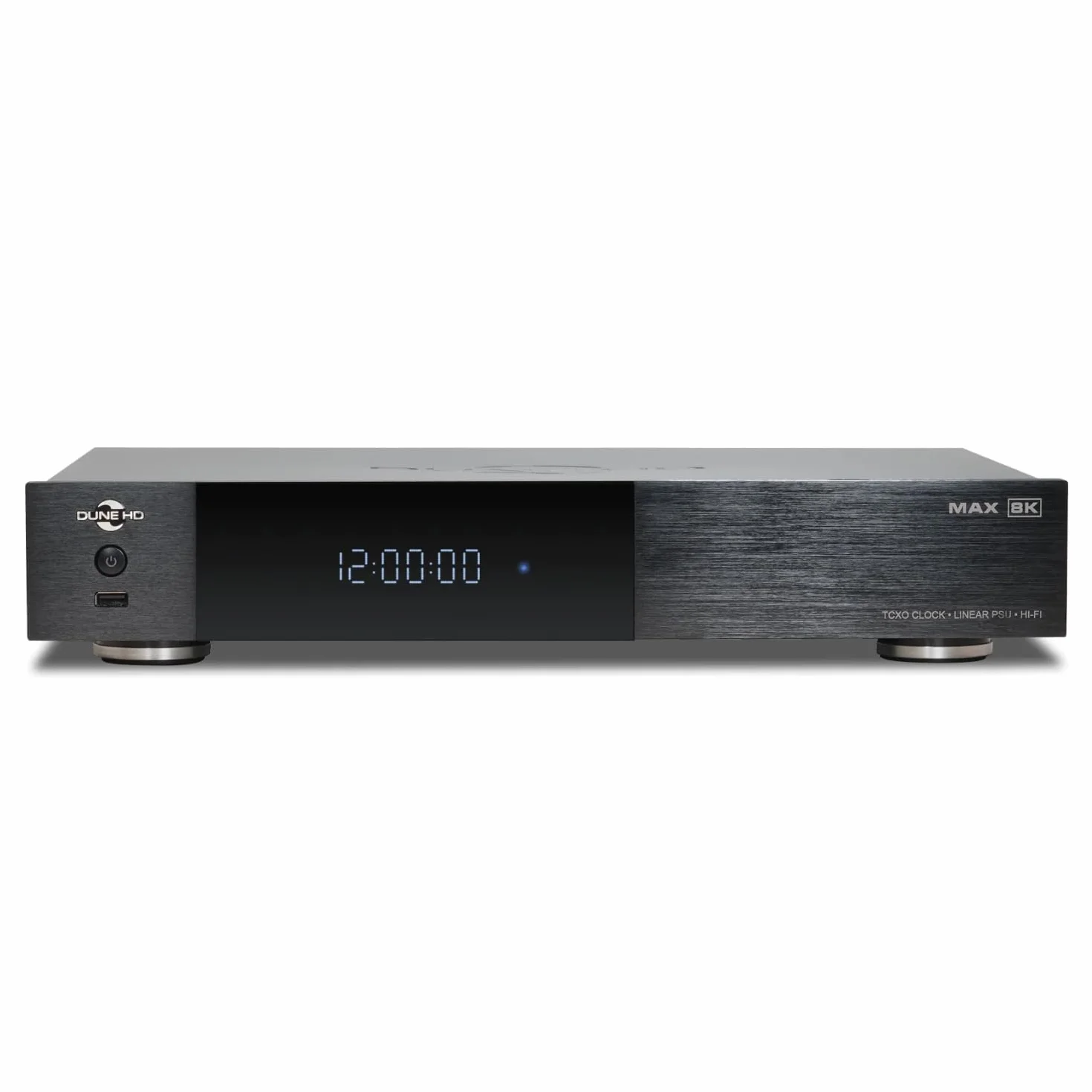 Dune HD Max 8K, Full-Sized Media Player, Android Box, Dolb Visio, Atmo, HDD Rack, Linear PSU, TCXO, Hi-Fi I2S-E Output, Hi-Fi S/PDIF Output, 8Gb/64Gb