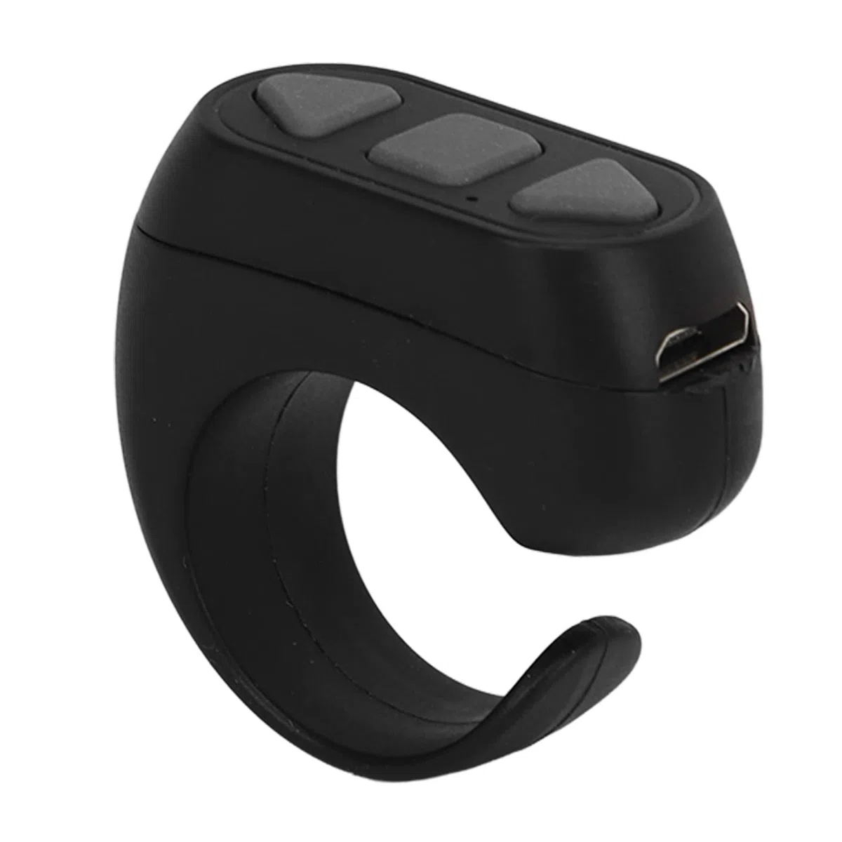Fingertip Page Turner für, Bluetooth Control Page Turner mit Multisystem-Unterstützung, Wireless Ring Camera Shutter Control für Smartphones Tablets (Schwarz)