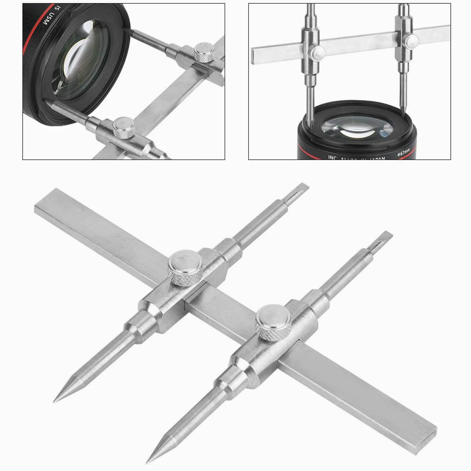 DAUERHAFT Lens Repair Spanner Lens Range 10 130 mm / 0 , 39 5 , 12 Zoll Lens Disassemble Wrench , für Spektivlinsen , für Filmlinsen , Teleskoplinsen