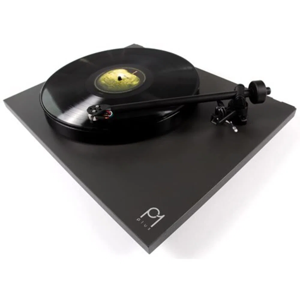 Rega Planar 1 Plus Plattenspieler Mattschwarzes Finish mit Rega-Carbon-Kartusche und eingebauter Phonostufe/eingebautem Phonovorverstärker. Version von 2021.