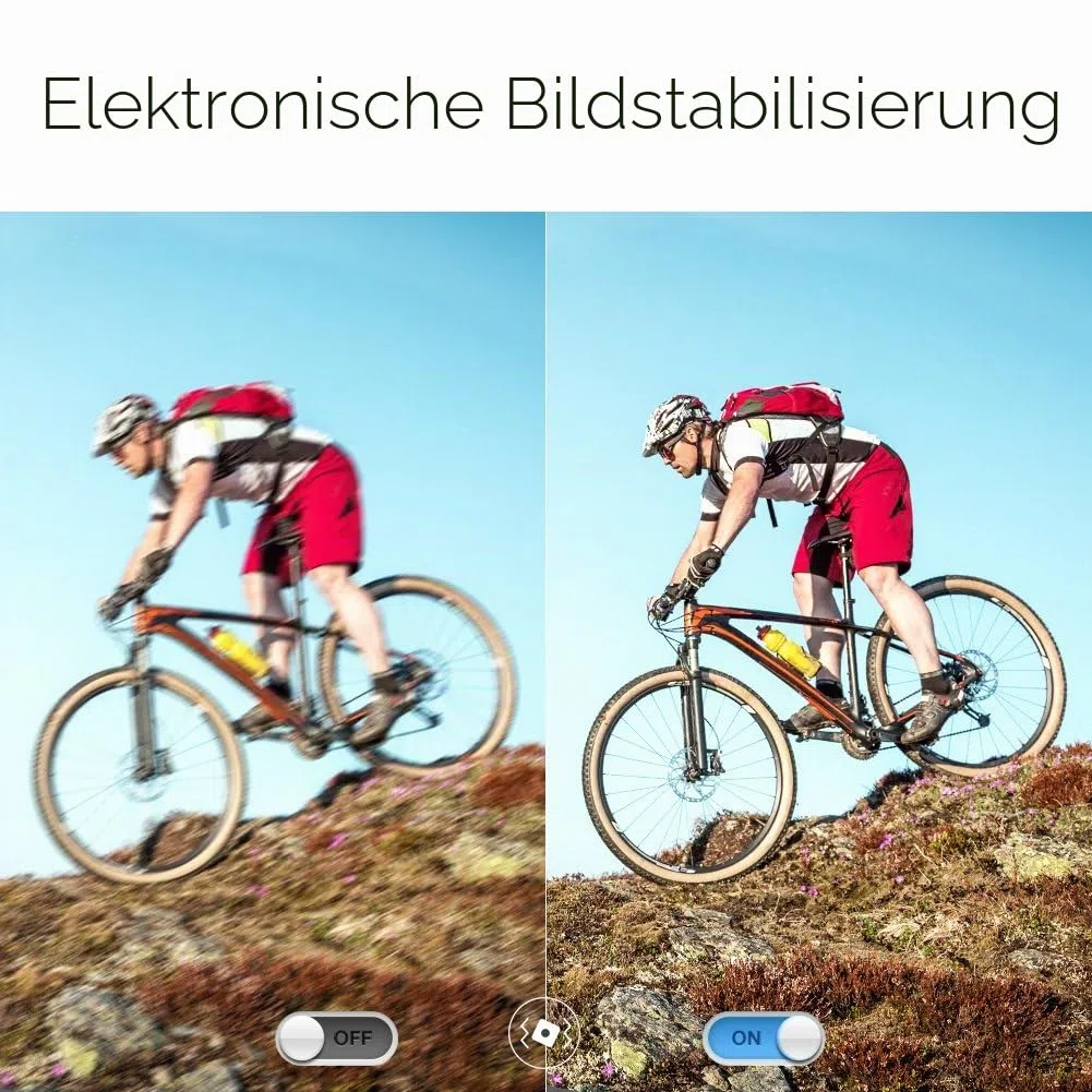 AKASO V50 Pro Sportkamera, 4 K, 30 fps, 20 MP, WiFi – Kamera 4 K, wasserdicht, Ultra HD, EIS-Stabilisator mit Fernbedienung, Touchscreen, Weitwinkel, verstellbar – Unterwasser-Sportkamera 40 m und