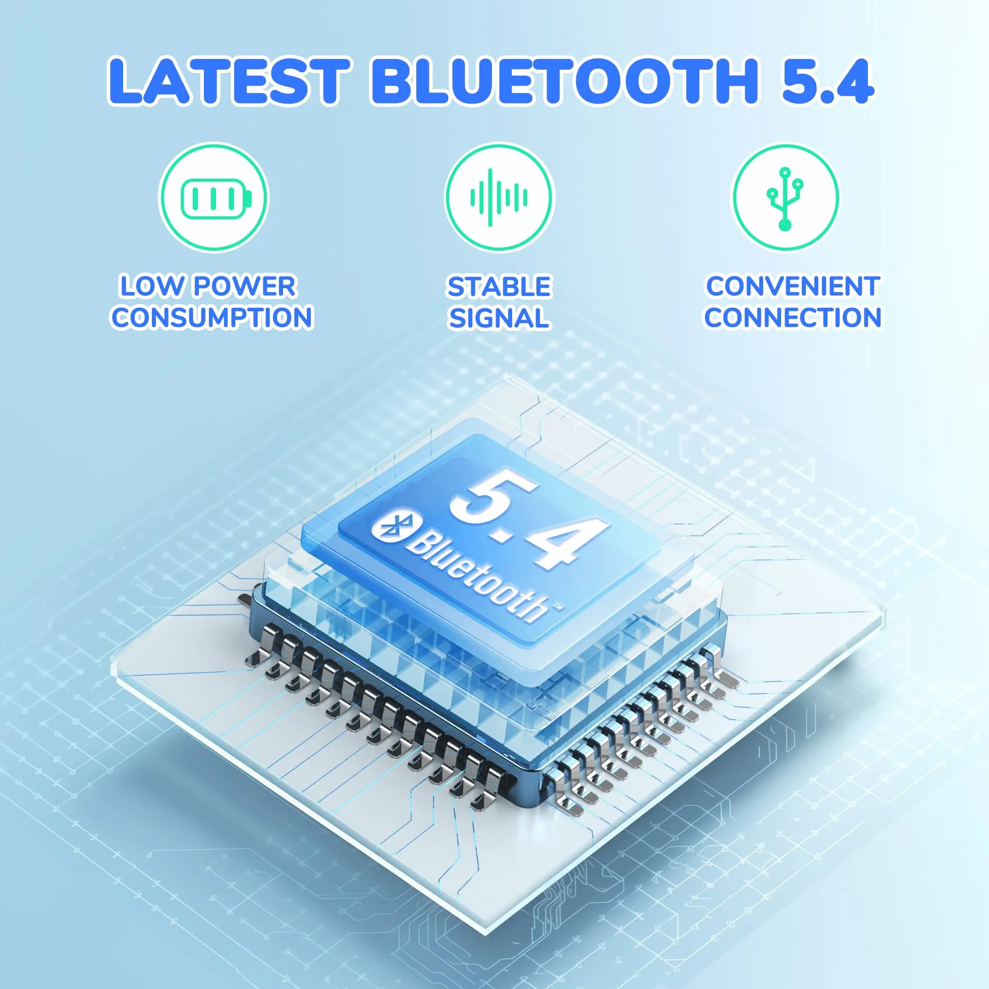 iClever Bluetooth Kopfhörer Kinder, 60 Std Akku, 74/85 dBA Lautstärkebegrenzung, Stereo-Sound, Typ-C, Bluetooth5.4, Kabellos Kinderkopfhörer Over Ear mit Mikrofon für Tablet/Reisen